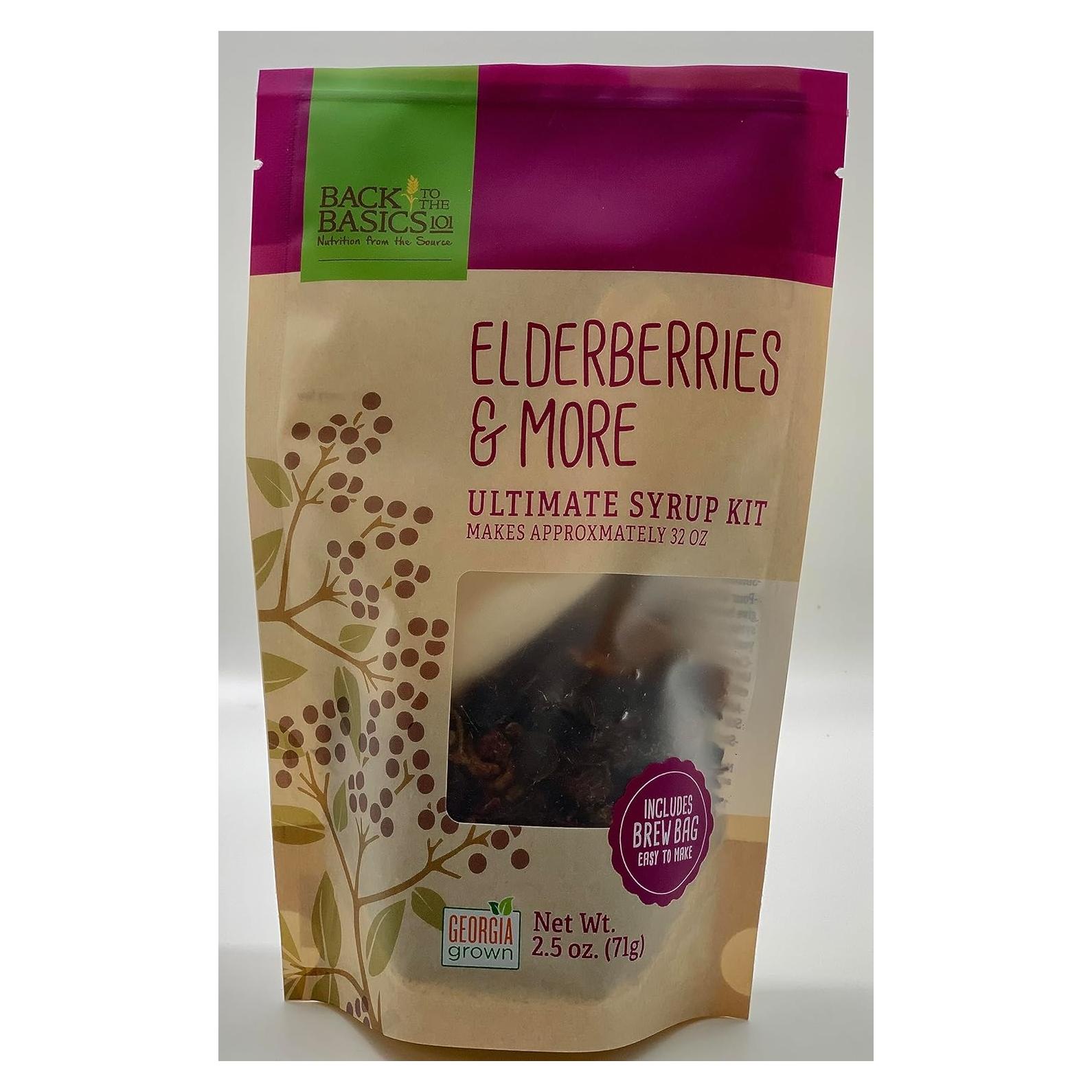 Mezcla de Jarabe Orgánico Saúco y Miel - 0.95 L - Back To The Basics