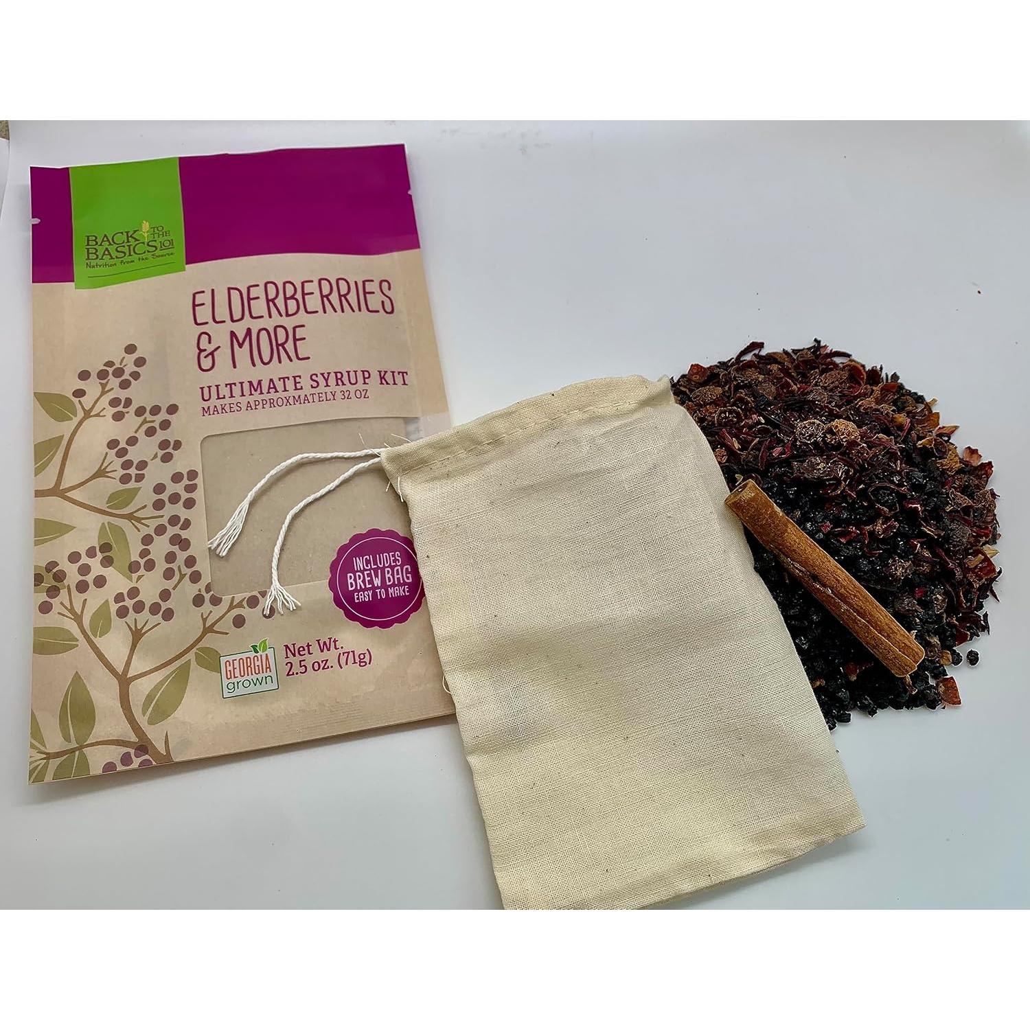 Mezcla de Jarabe Orgánico Saúco y Miel - 0.95 L - Back To The Basics