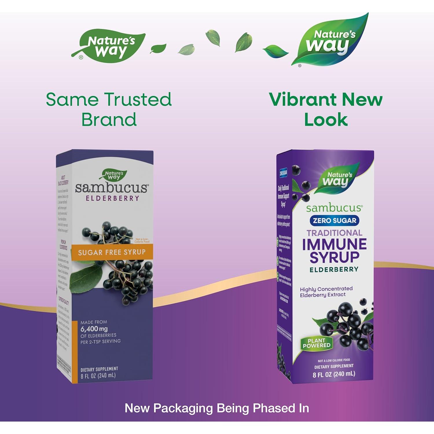 Jarabe Inmunológico Sambucus Nature's Way Sin Azúcar 240 mL