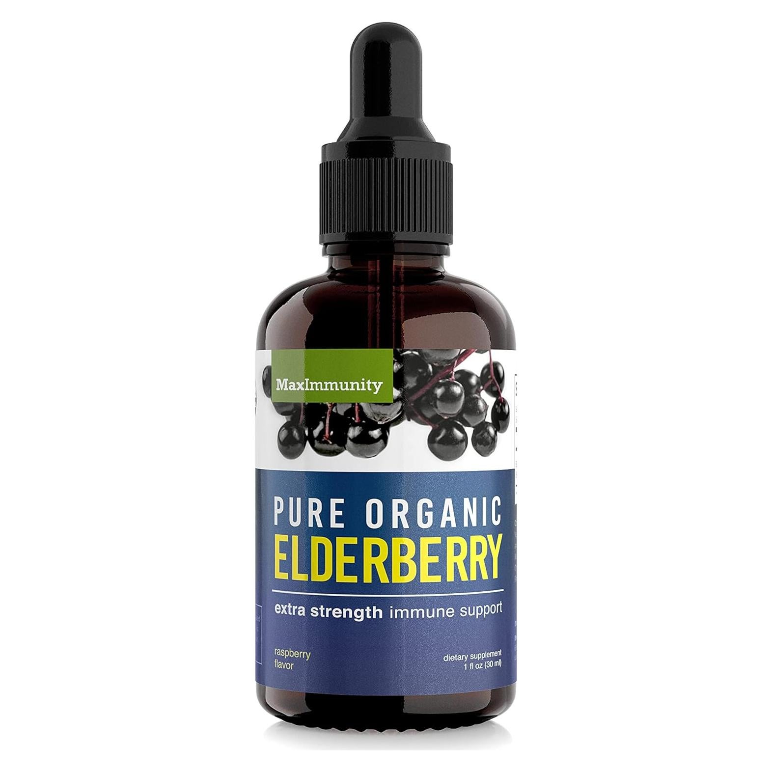 Jarabe de Saúco Orgánico MaxImmunity - 30 Días Adultos, 60 Días Niños