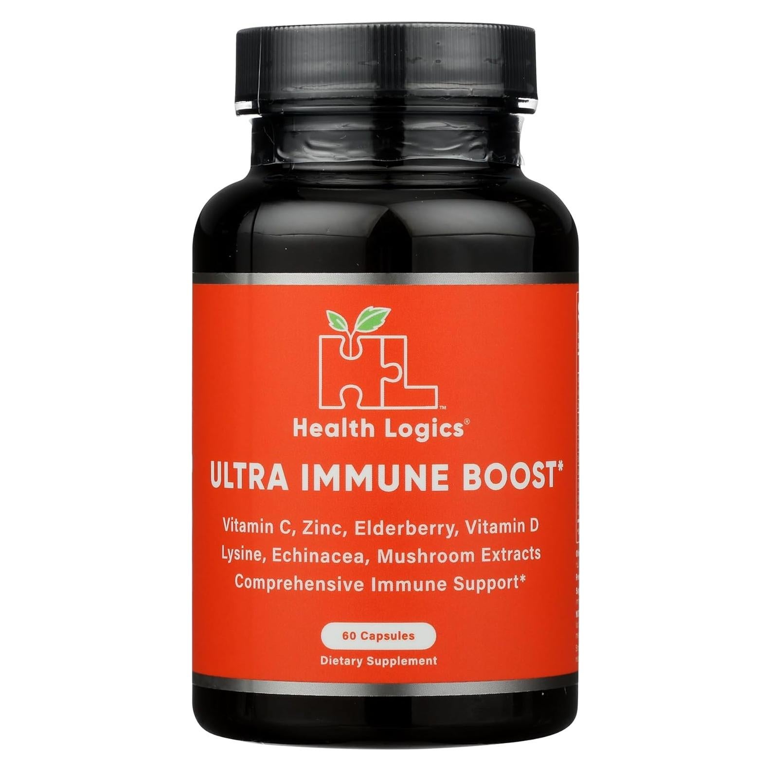 Cápsulas Health Logics Fortify! con Vitamina C, Zinc y Saúco - 60 Unidades