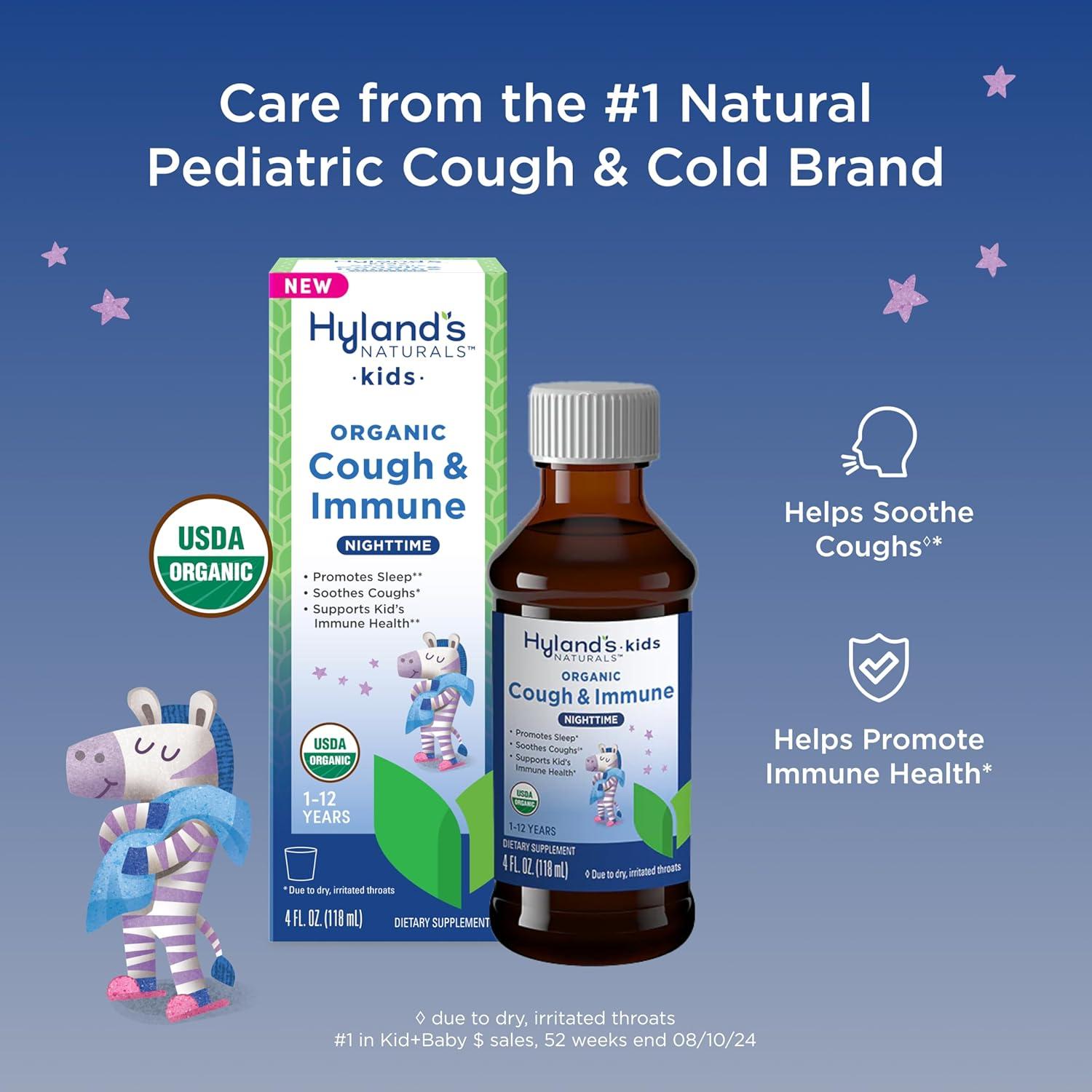 Jarabe orgánico para la tos y la inmunidad Hyland's Kids 118 ml