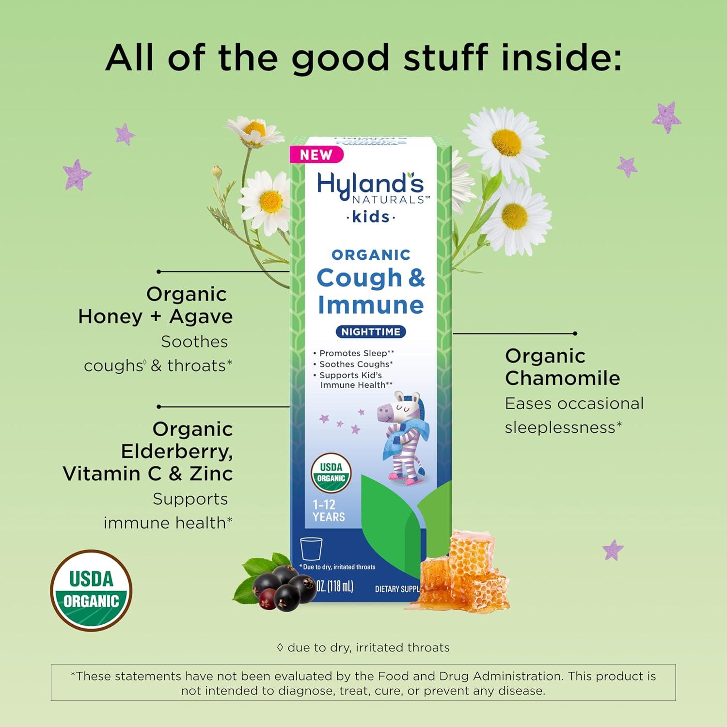 Jarabe orgánico para la tos y la inmunidad Hyland's Kids 118 ml