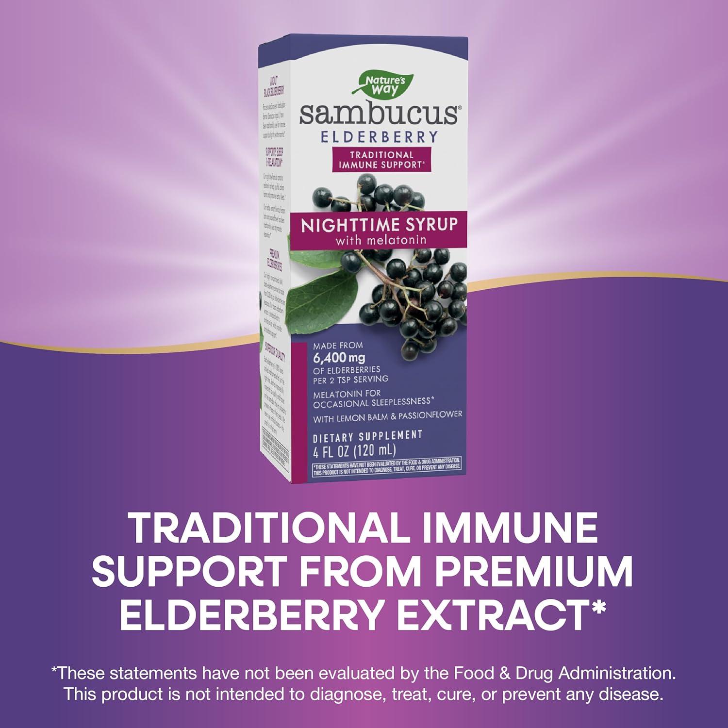 Jarabe Nocturno Nature's Way con Melatonina 118 ml