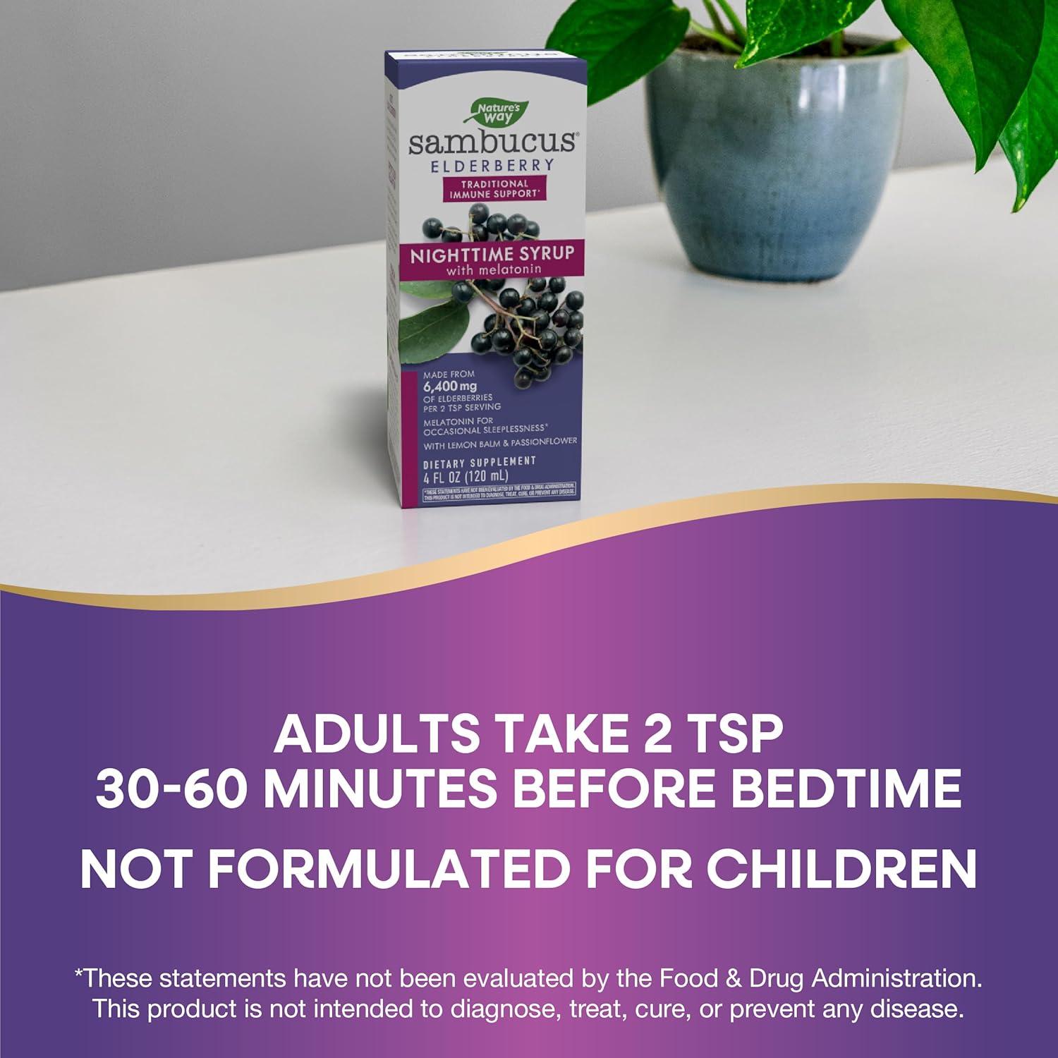 Jarabe Nocturno Nature's Way con Melatonina 118 ml