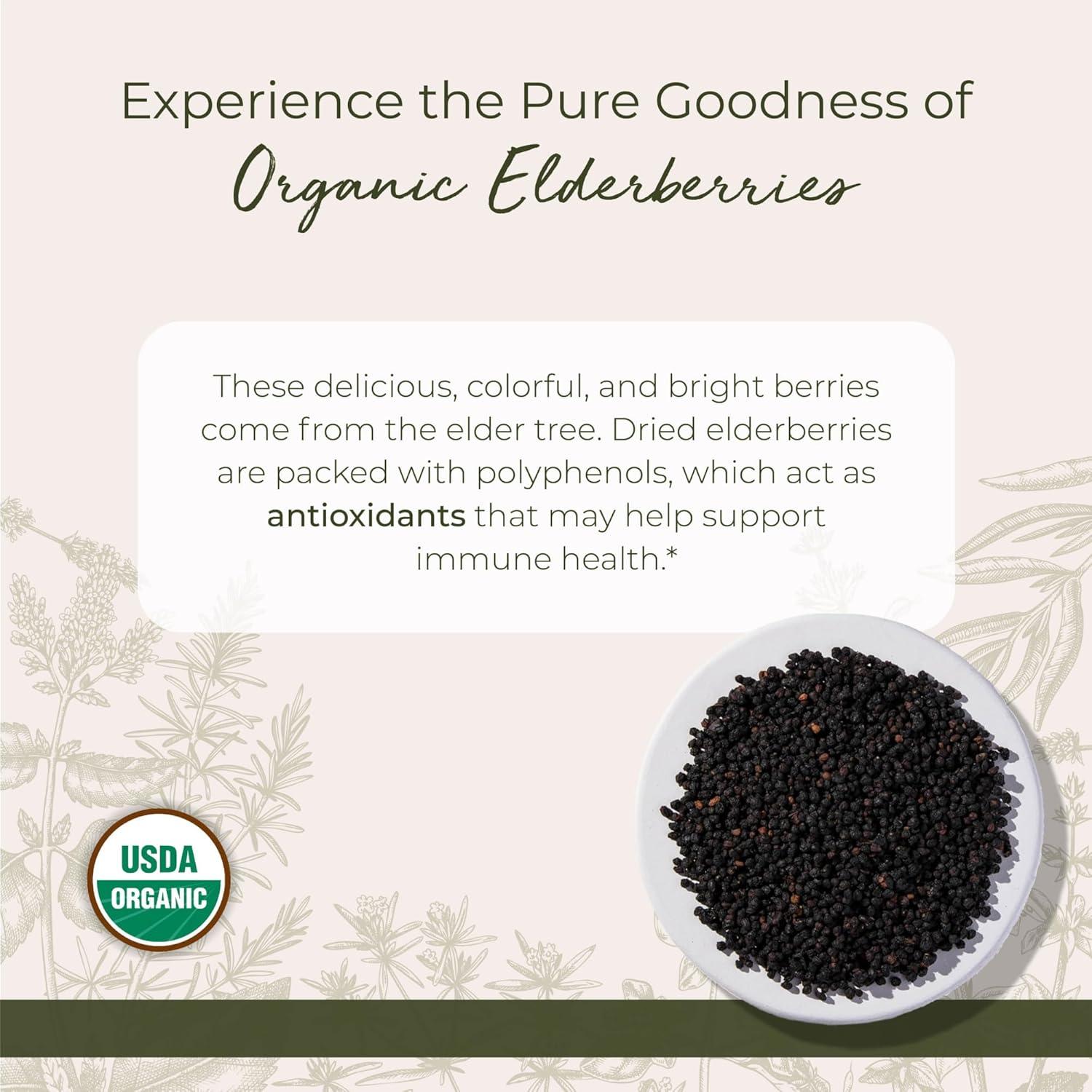 Elderberries Orgánicos Starwest Botanicals 0.91 kg - Secas para Jarabe, Té y Mermelada