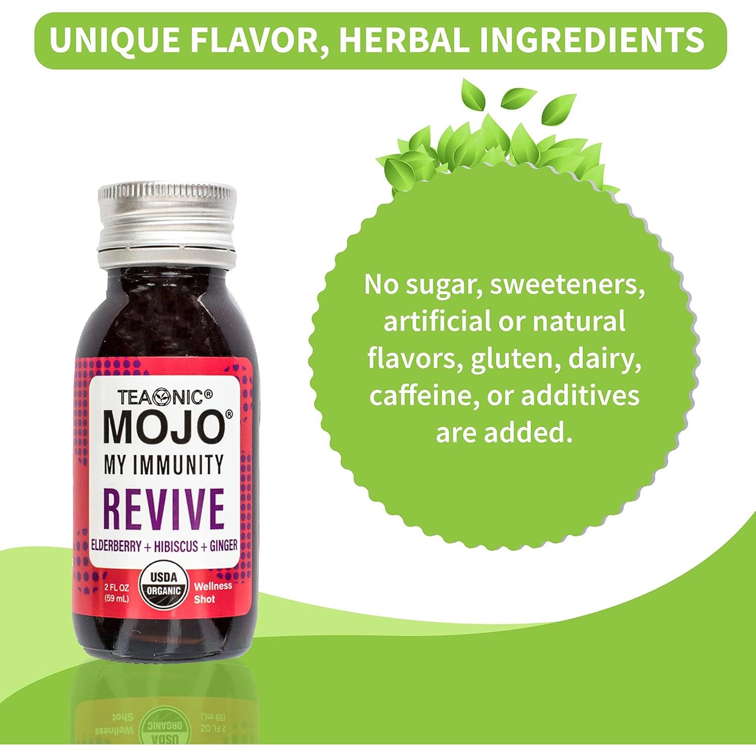 TEAONIC Mi Mojo de Inmunidad - Jugo Herbal Orgánico 12x59ml