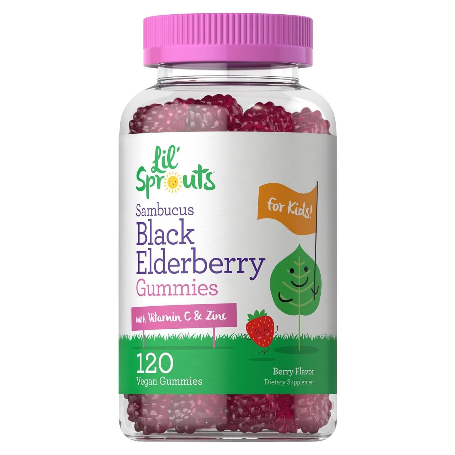 Gomitas de Saúco Negro Carlyle para Niños 120 Unidades