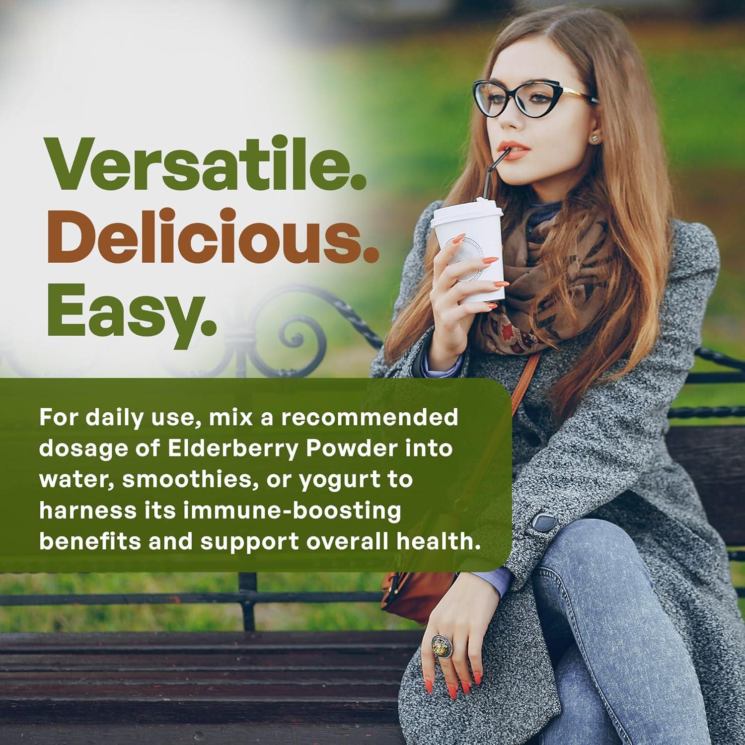 Polvo de Saúco Negro Go Nutra 0.45 kg 10:1 Extracto Inmunológico