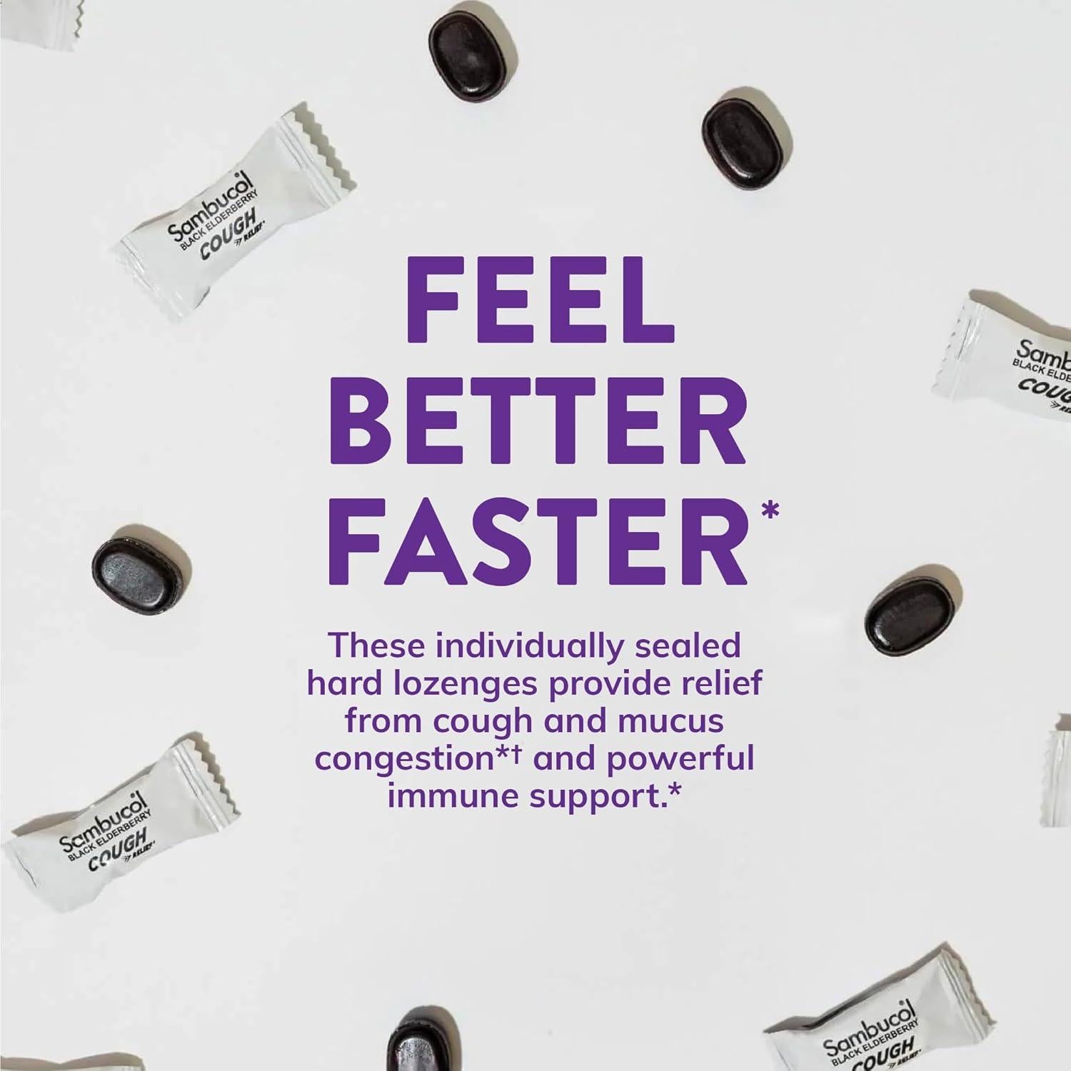 Caramelos para la tos Sambucol - 24 unidades, eucalipto