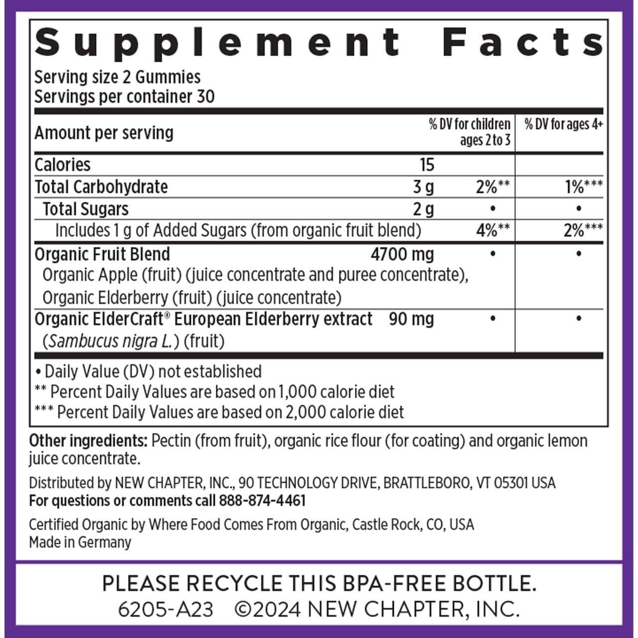 Gomitas Orgánicas New Chapter 60 ct - Soporte Inmunológico