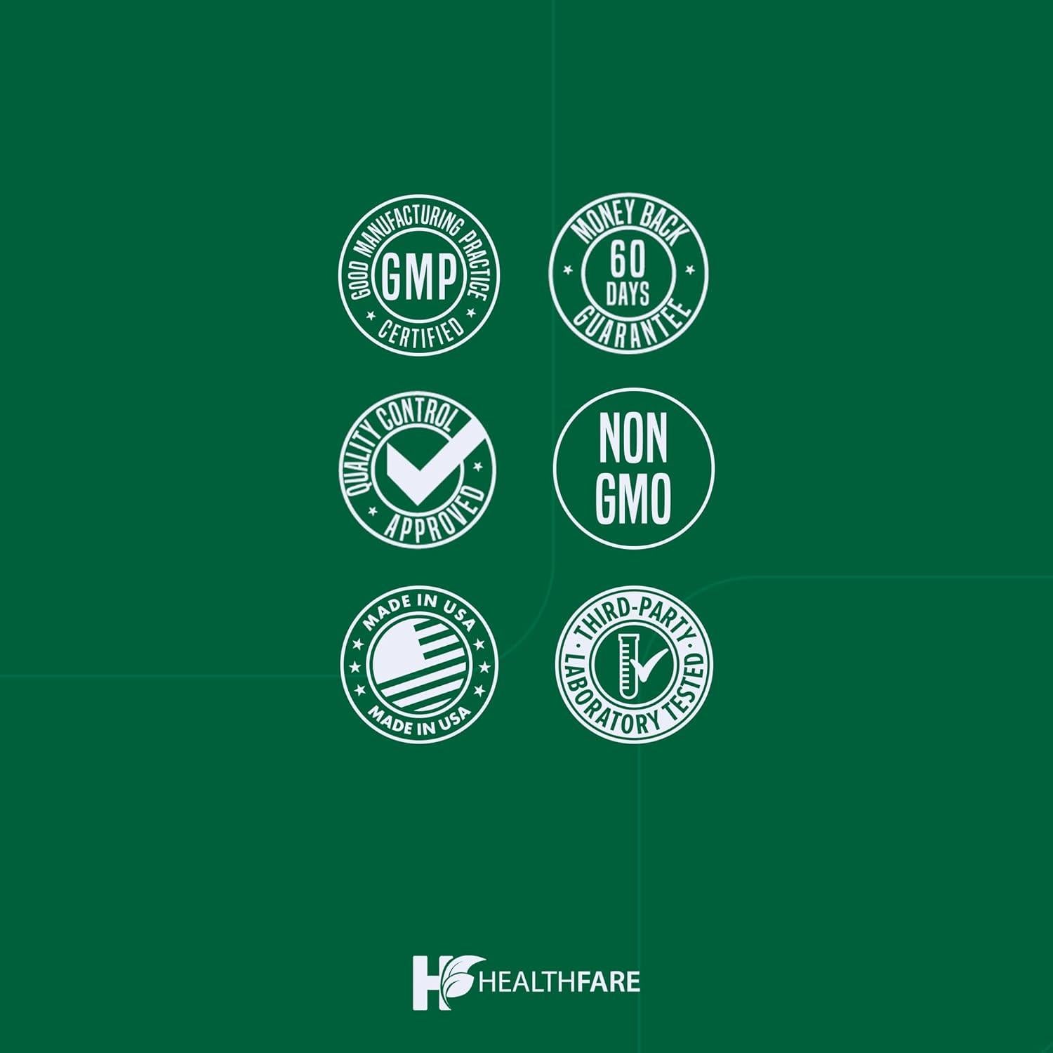 Suplemento Herbal HealthFare Garra del Diablo 2600mg 120 Cápsulas Veganas