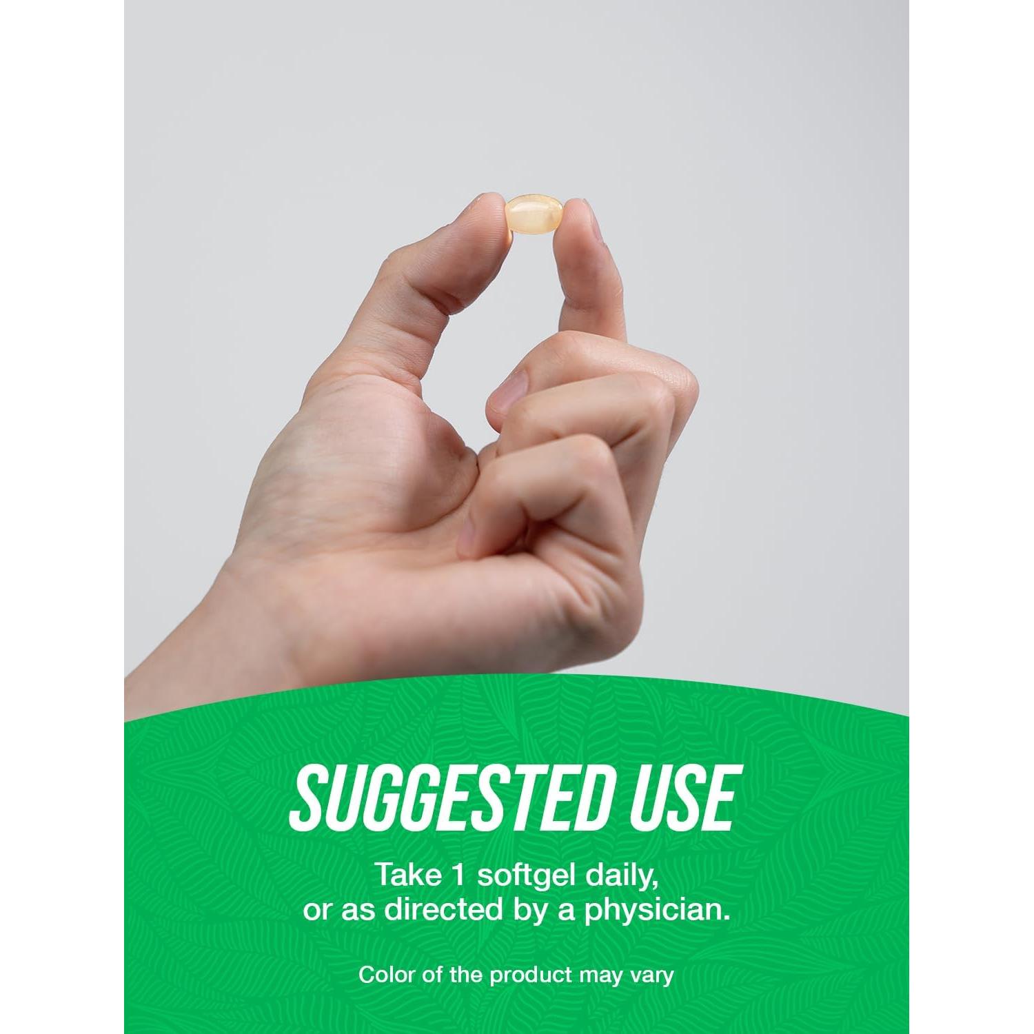 Gelatinas de Aceite de Menta BulkSupplements 50mg - 365 Cápsulas