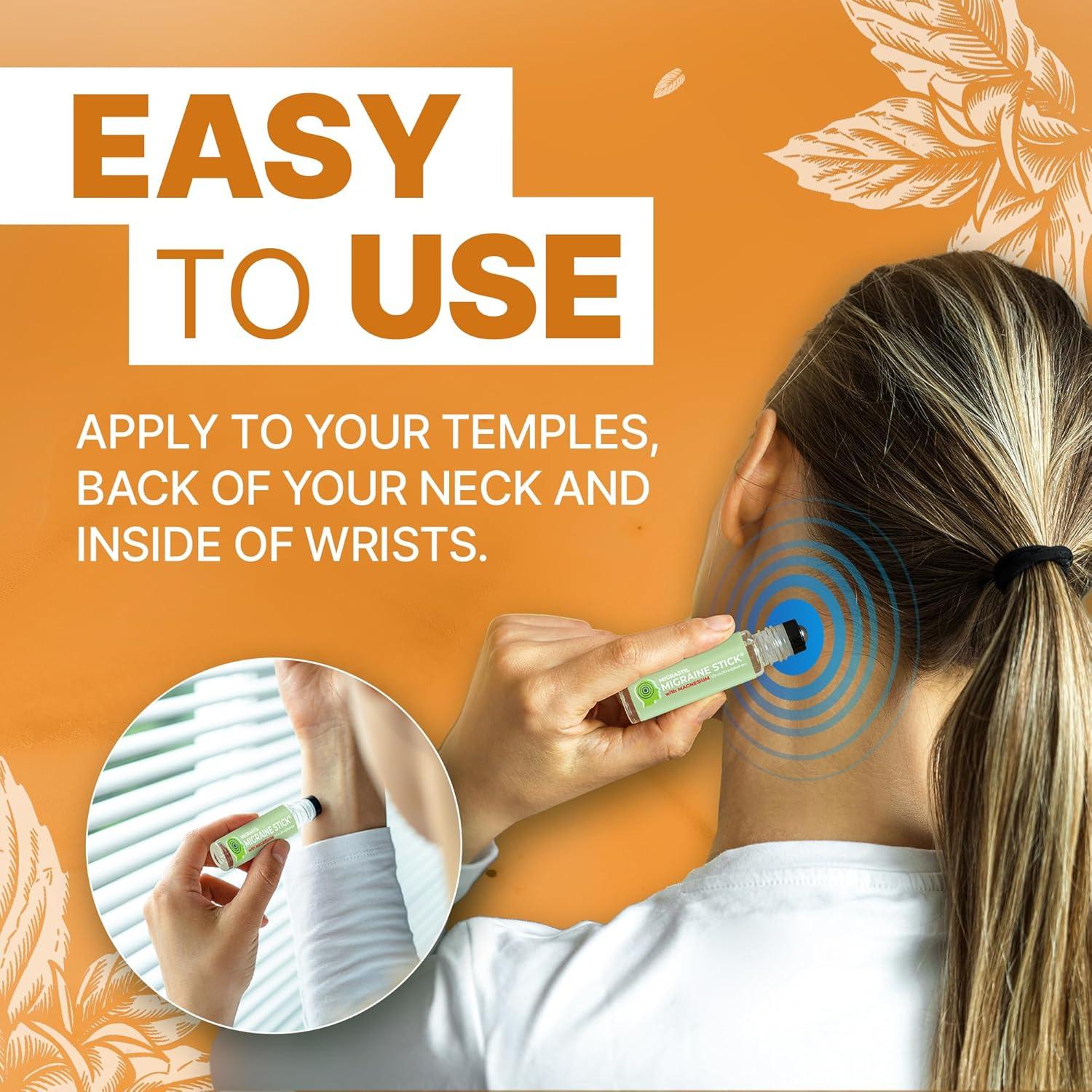 Palito para Migraña con Magnesio y Aceite Esencial 10 ml