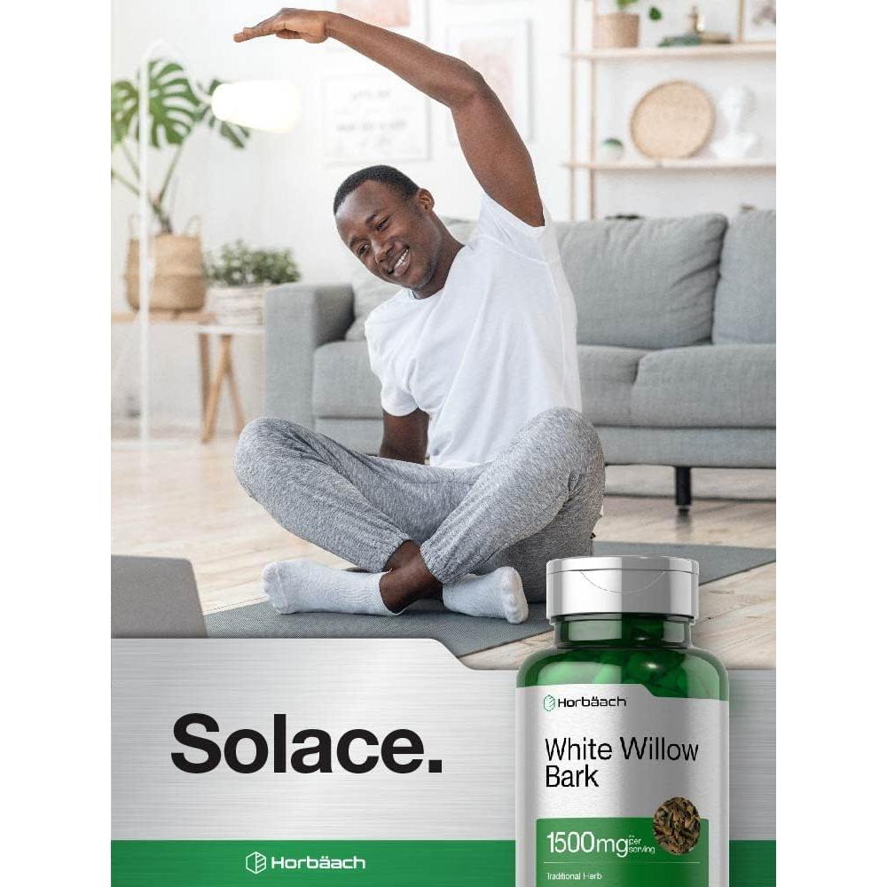 Cápsulas de Corteza de Sauce Blanco Horbaach 1500mg 200 Unidades