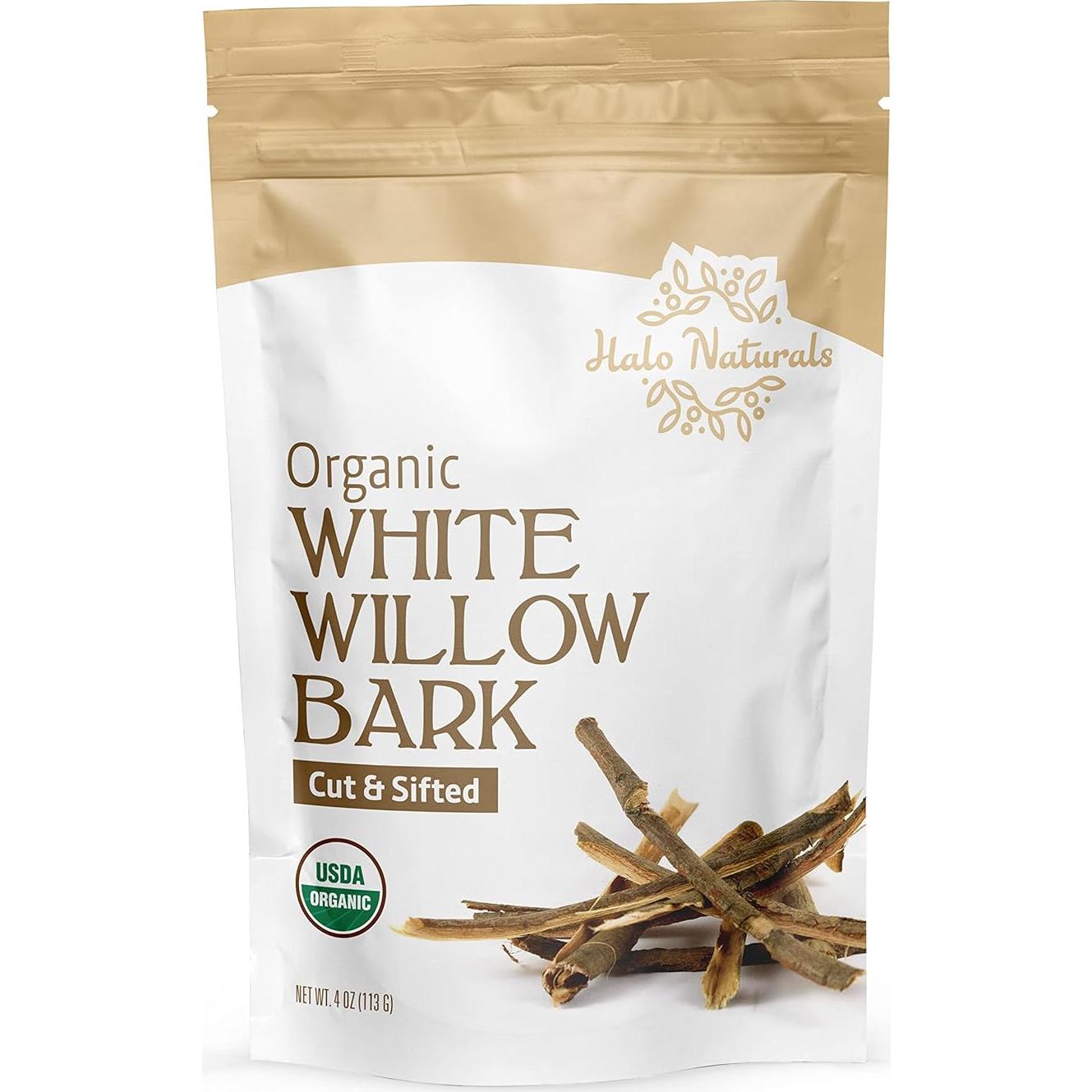 Corteza de Sauce Blanco Orgánico Halo Naturals 113g - USDA