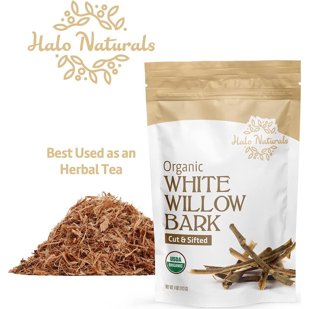Corteza de Sauce Blanco Orgánico Halo Naturals 113g - USDA