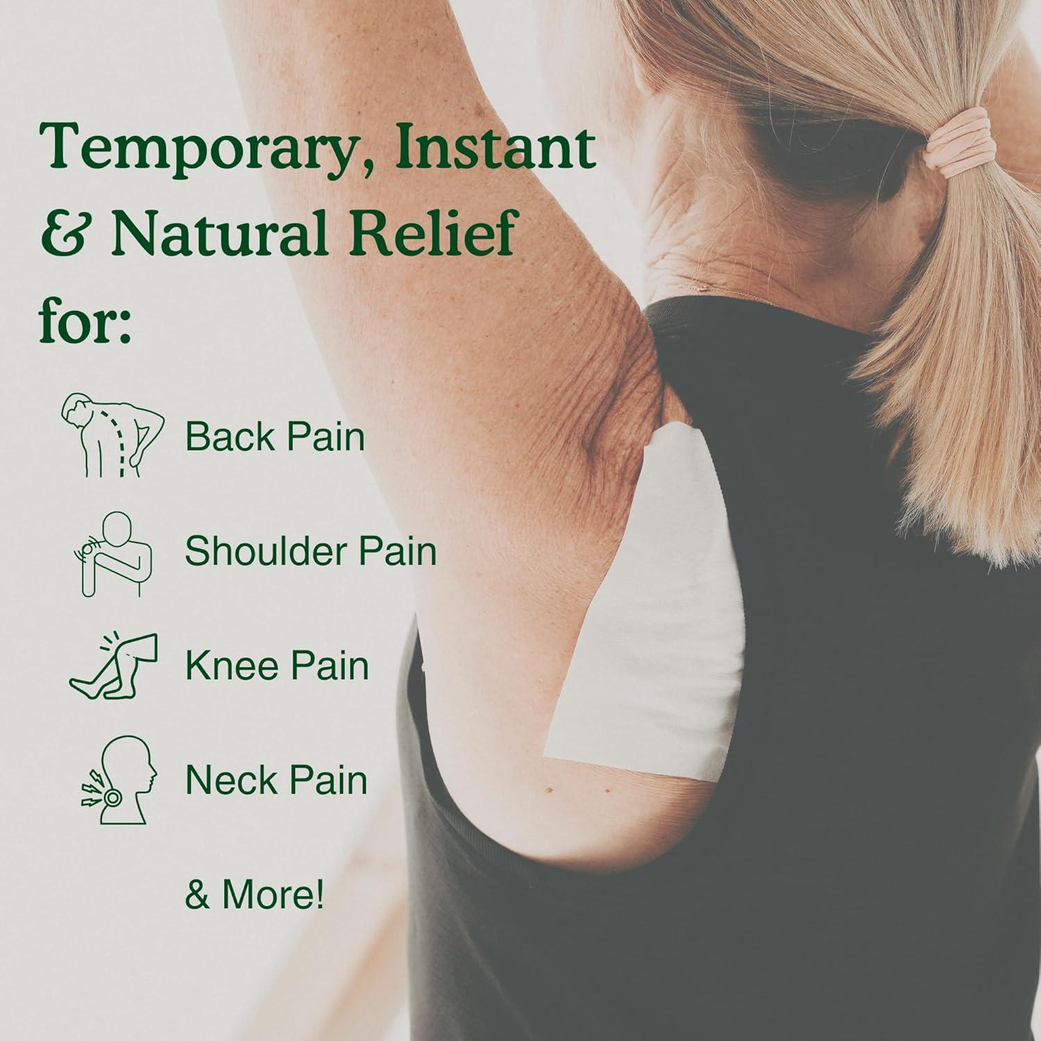 Parches Naturales XL Nature's Willow para Alivio Muscular y Articular - 18 Parches