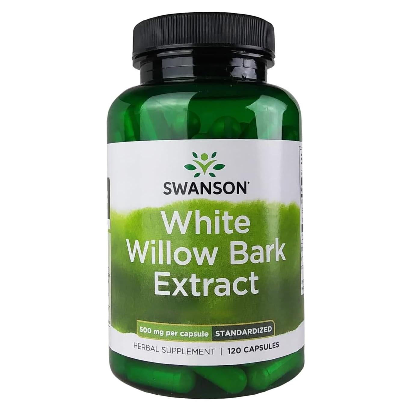 Extracto de Corteza de Sauce Blanco Swanson 120 Cápsulas 500mg