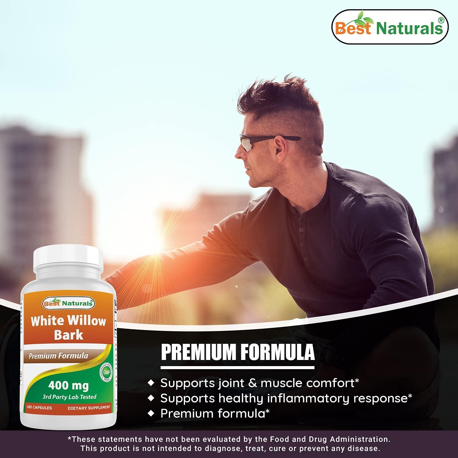 Cápsulas de Corteza de Sauce Blanco 400 mg - 180 Unidades