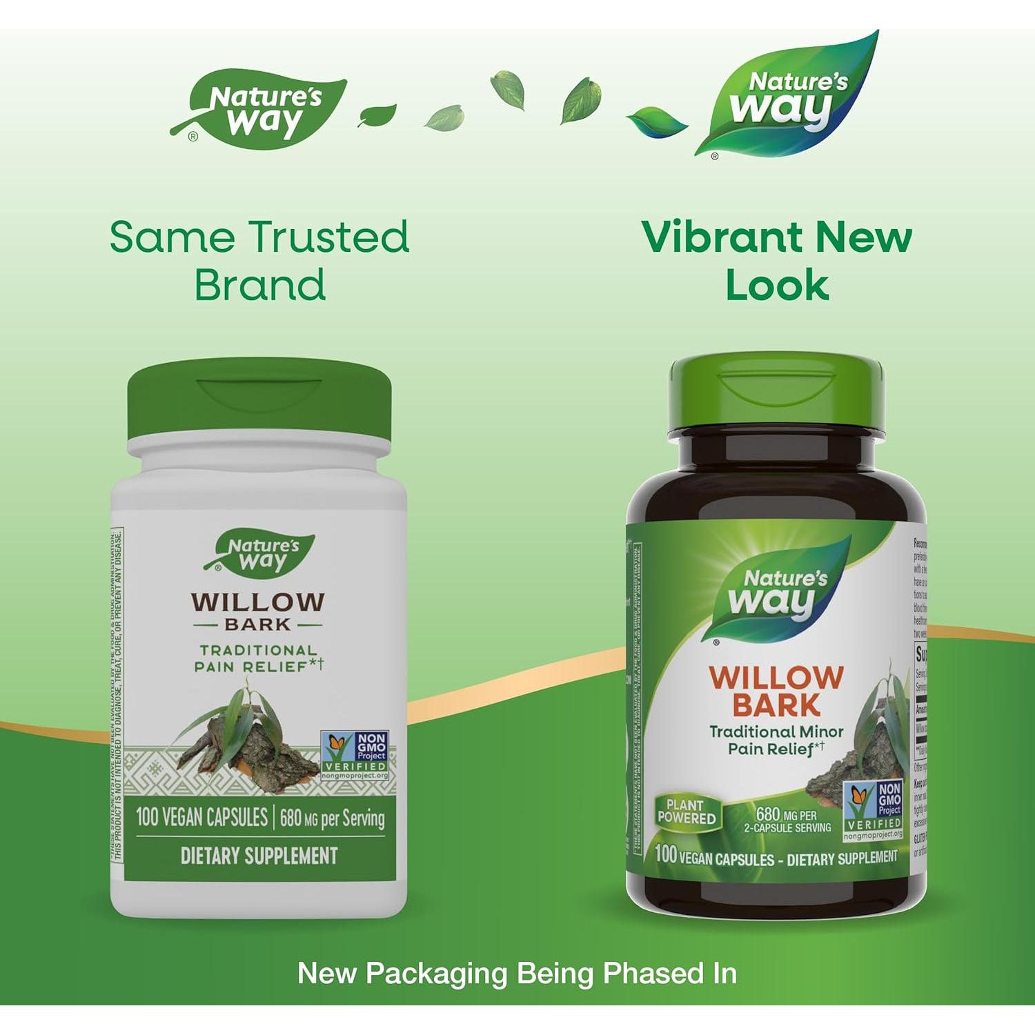 Corteza de Sauce Nature's Way 680 mg 100 Cápsulas Veganas