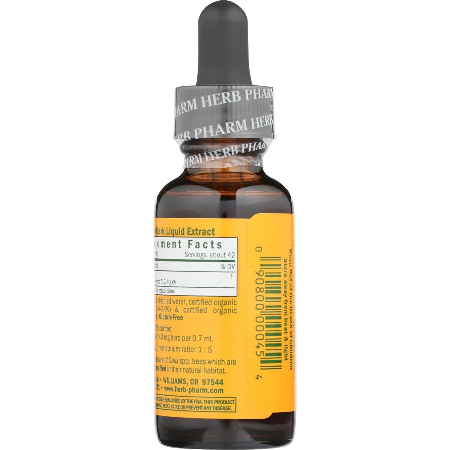 Extracto Líquido de Corteza de Sauce Herb Pharm 29.57 ml