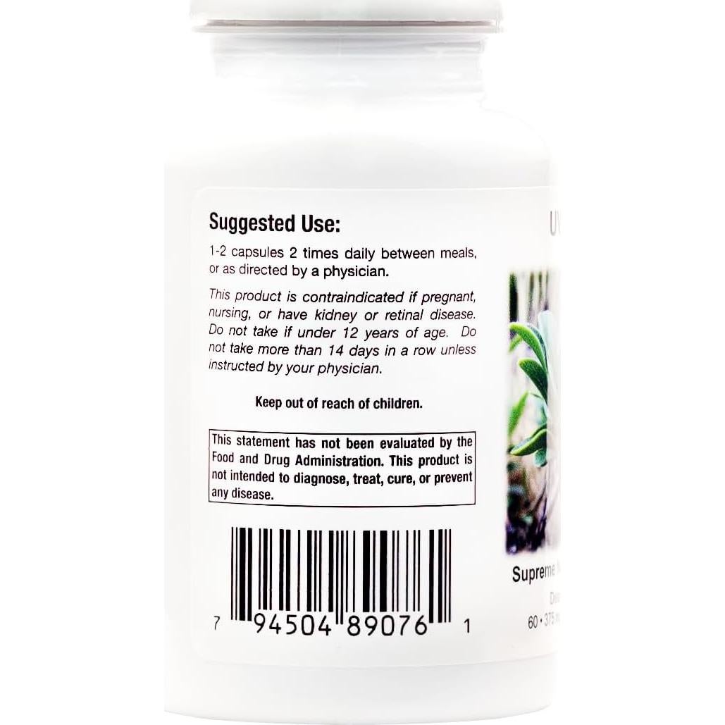 Cápsulas Vegetarianas Uva Ursi Nutrición Suprema 60 Unidades