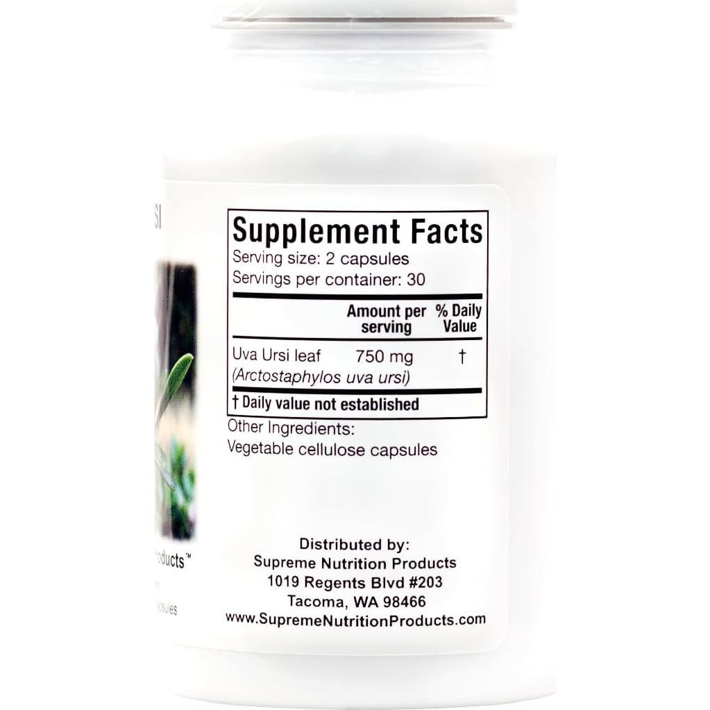 Cápsulas Vegetarianas Uva Ursi Nutrición Suprema 60 Unidades