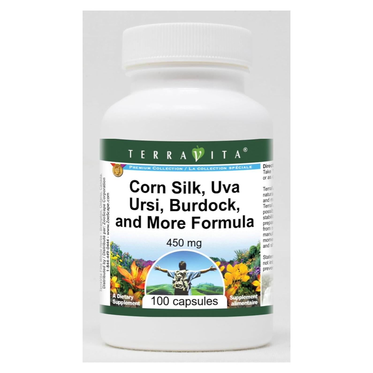 Seda de Maíz y Uva Ursi TerraVita - 450 mg - 300 Cápsulas