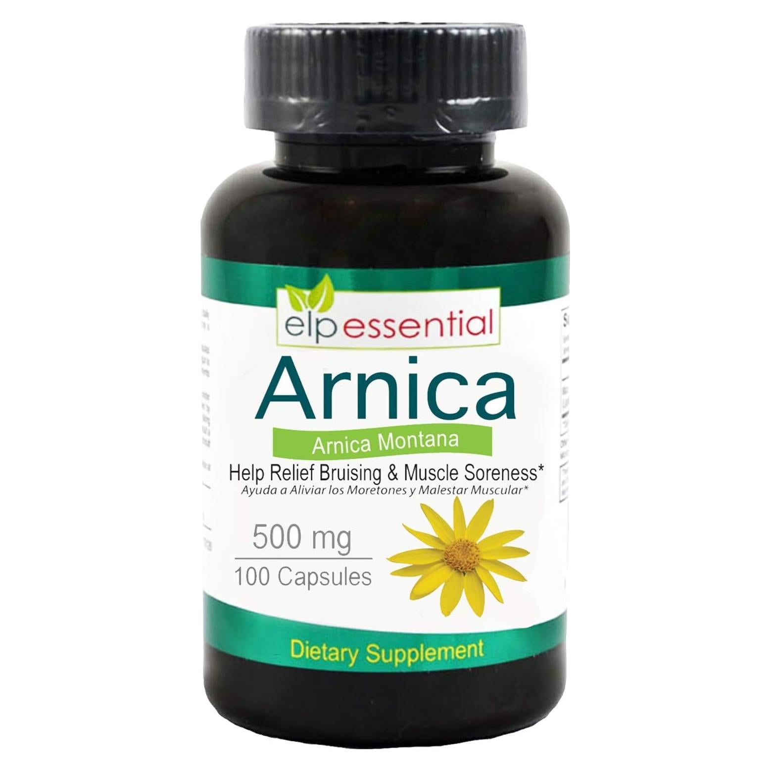 Cápsulas de Árnica Montana ELP Esencial 100 Unidades