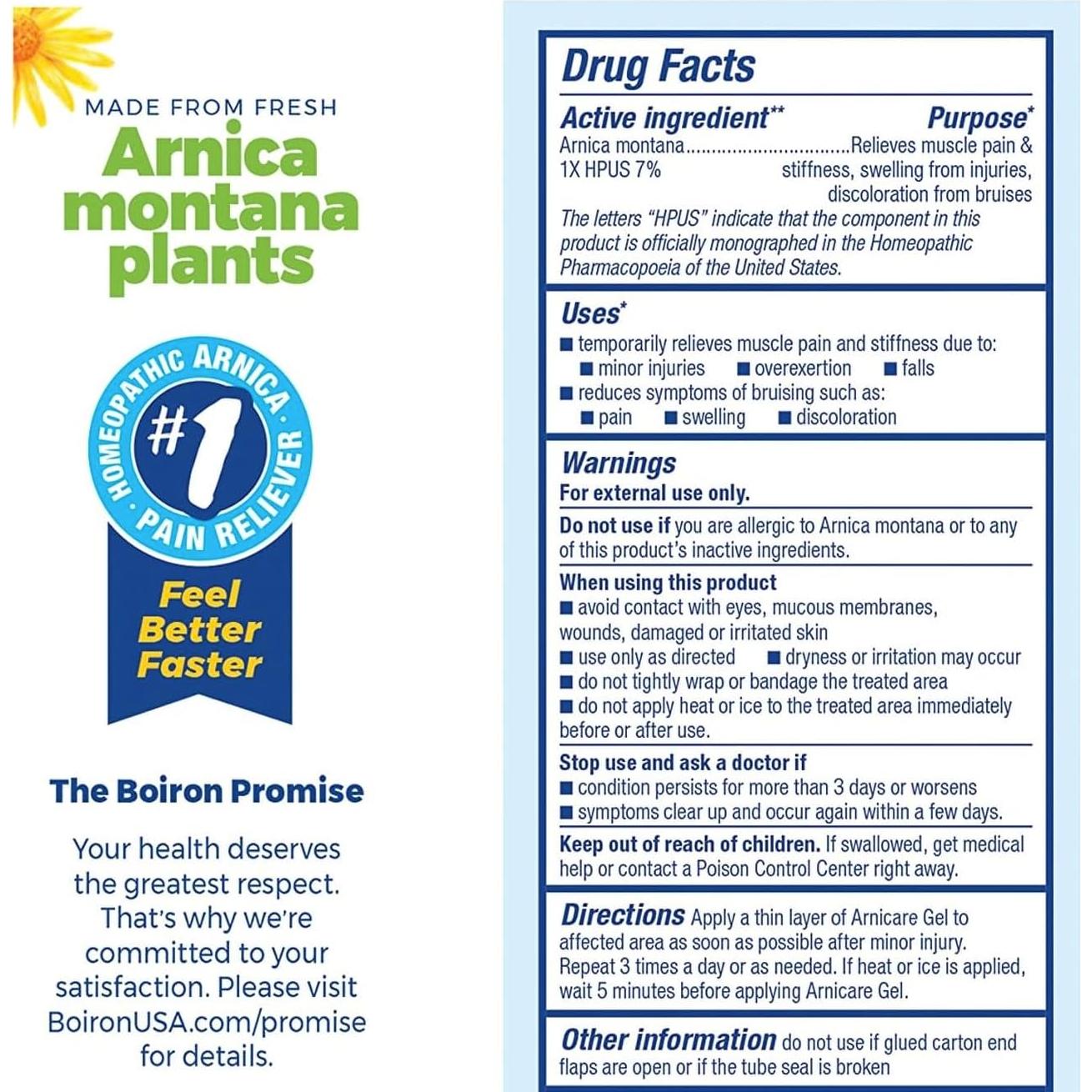 Gel Arnicare Boiron 119g - Alivio Dolor Muscular y Articular