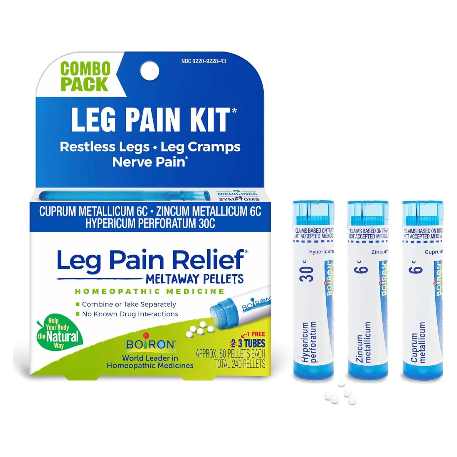 Boiron Alivio Dolor Piernas Inquietas 240 Gránulos Homeopáticos