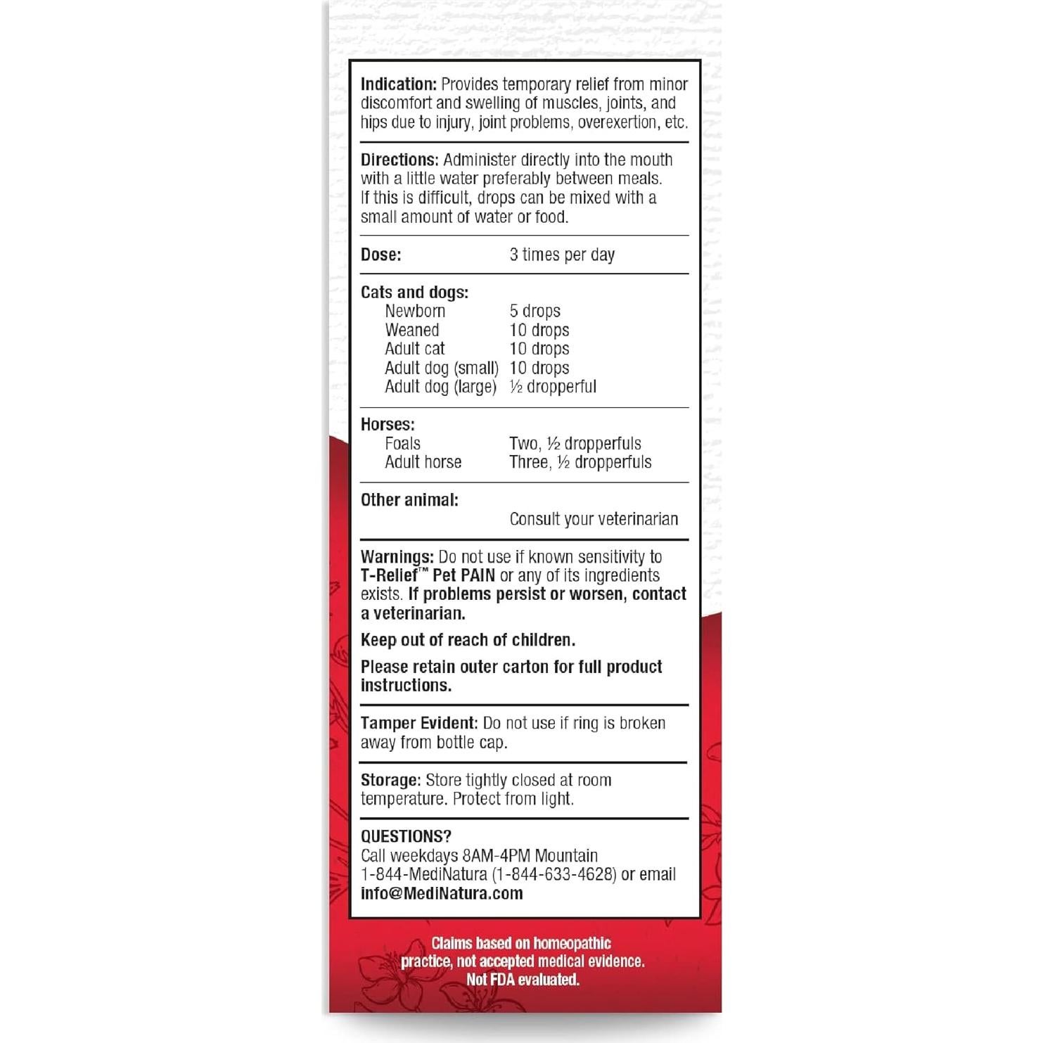 Gotas Alivio Dolor Mascotas MediNatura Arnica 47.86 ml