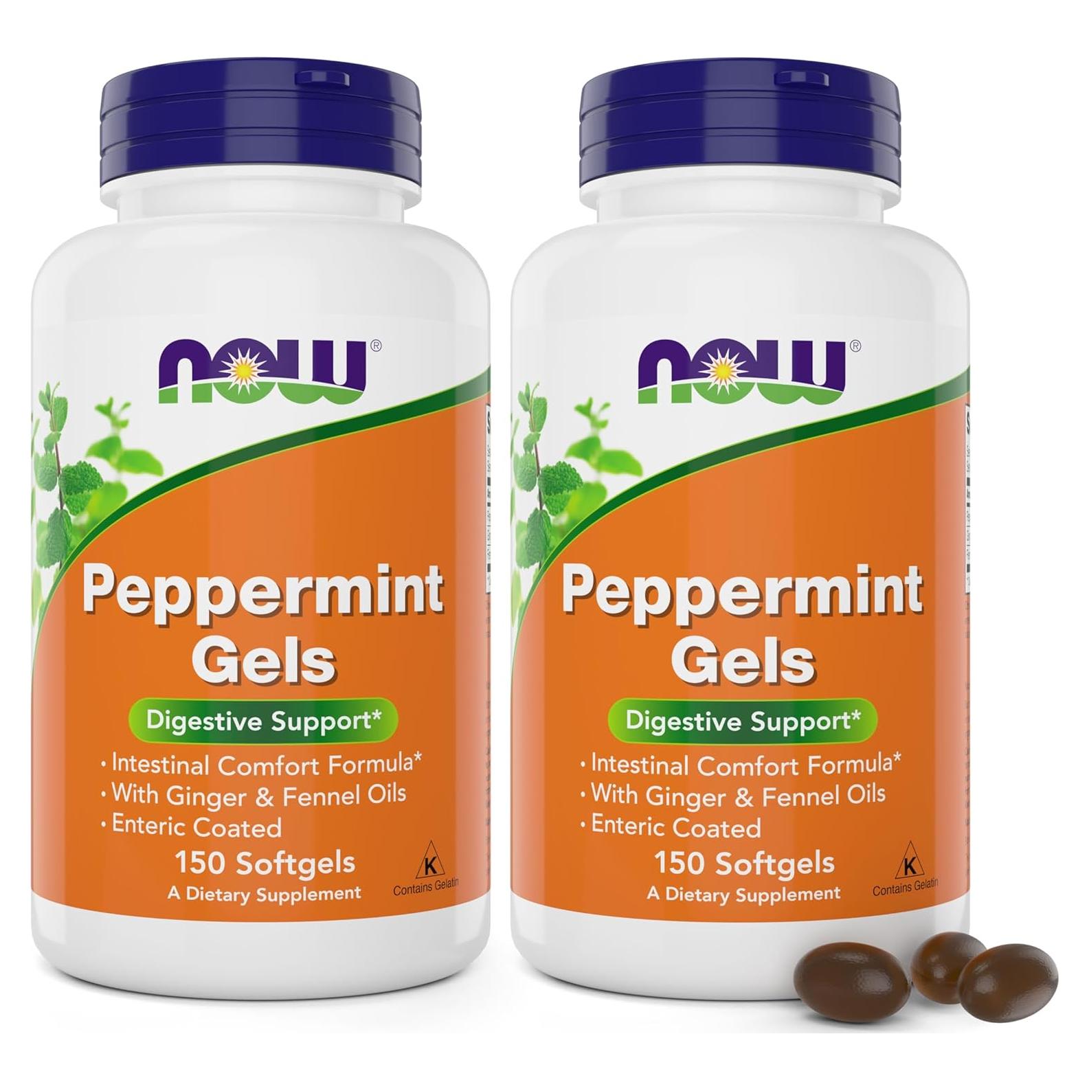 Geles de Menta AHORA con Jengibre y Hinojo - 150 Geles Blandos