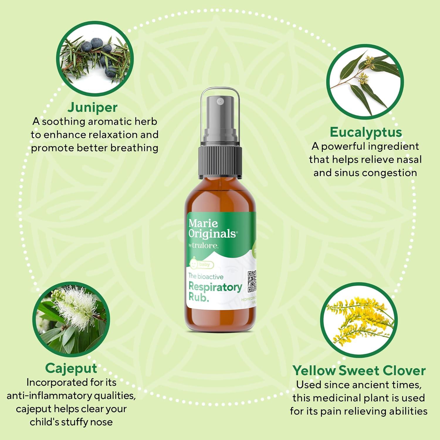 Bálsamo Respiratorio para Bebés Marie's Original 90g Eucalipto Menta