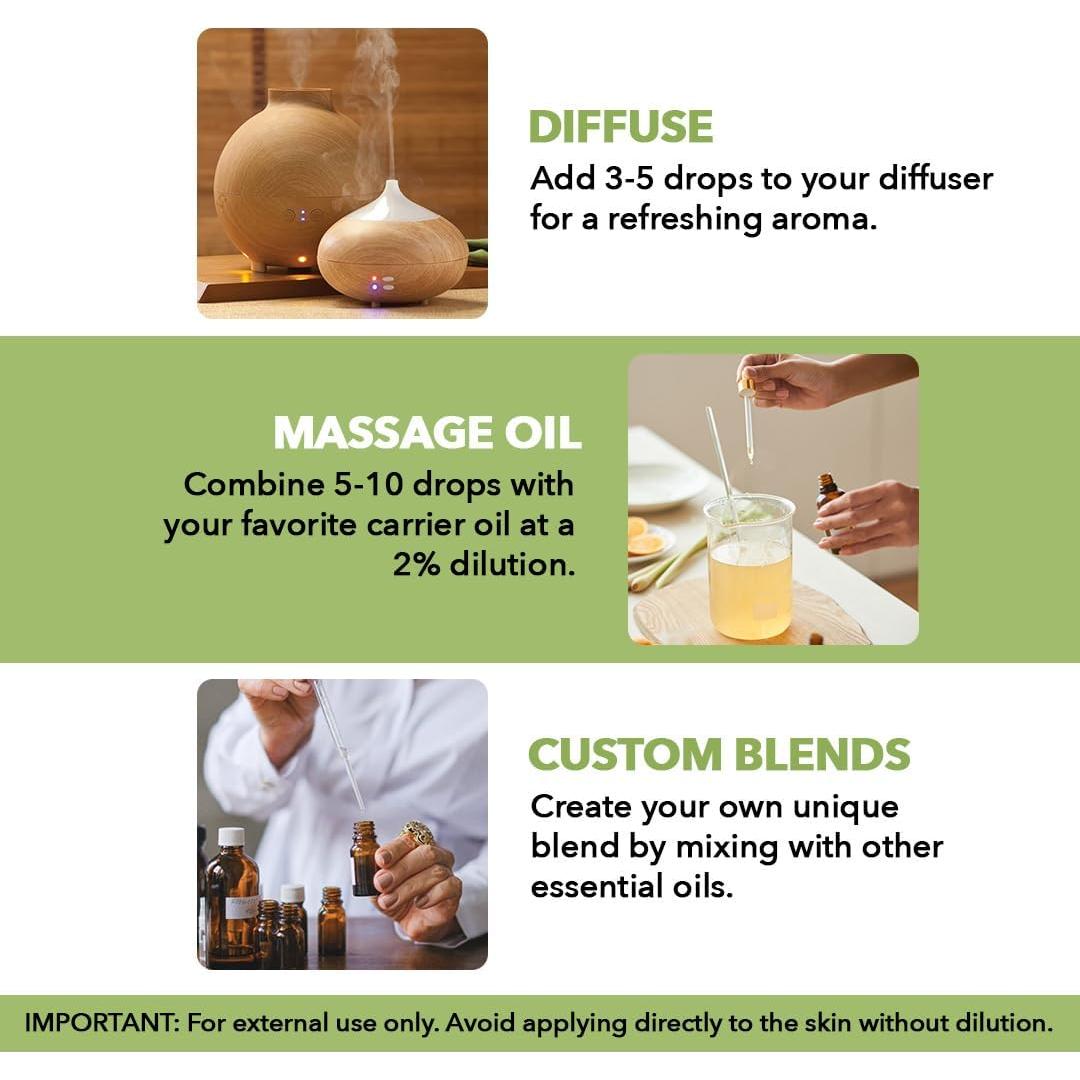 Aceite Esencial de Menta 100% Puro Majestic Pure 59 ml