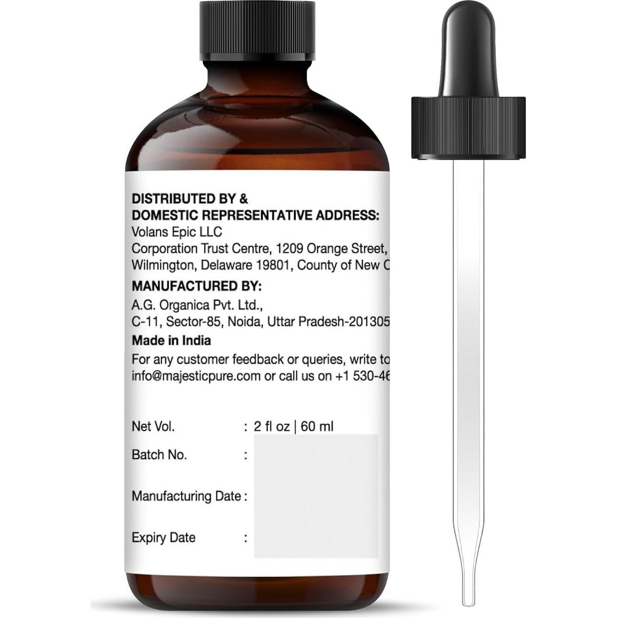 Aceite Esencial de Menta 100% Puro Majestic Pure 59 ml