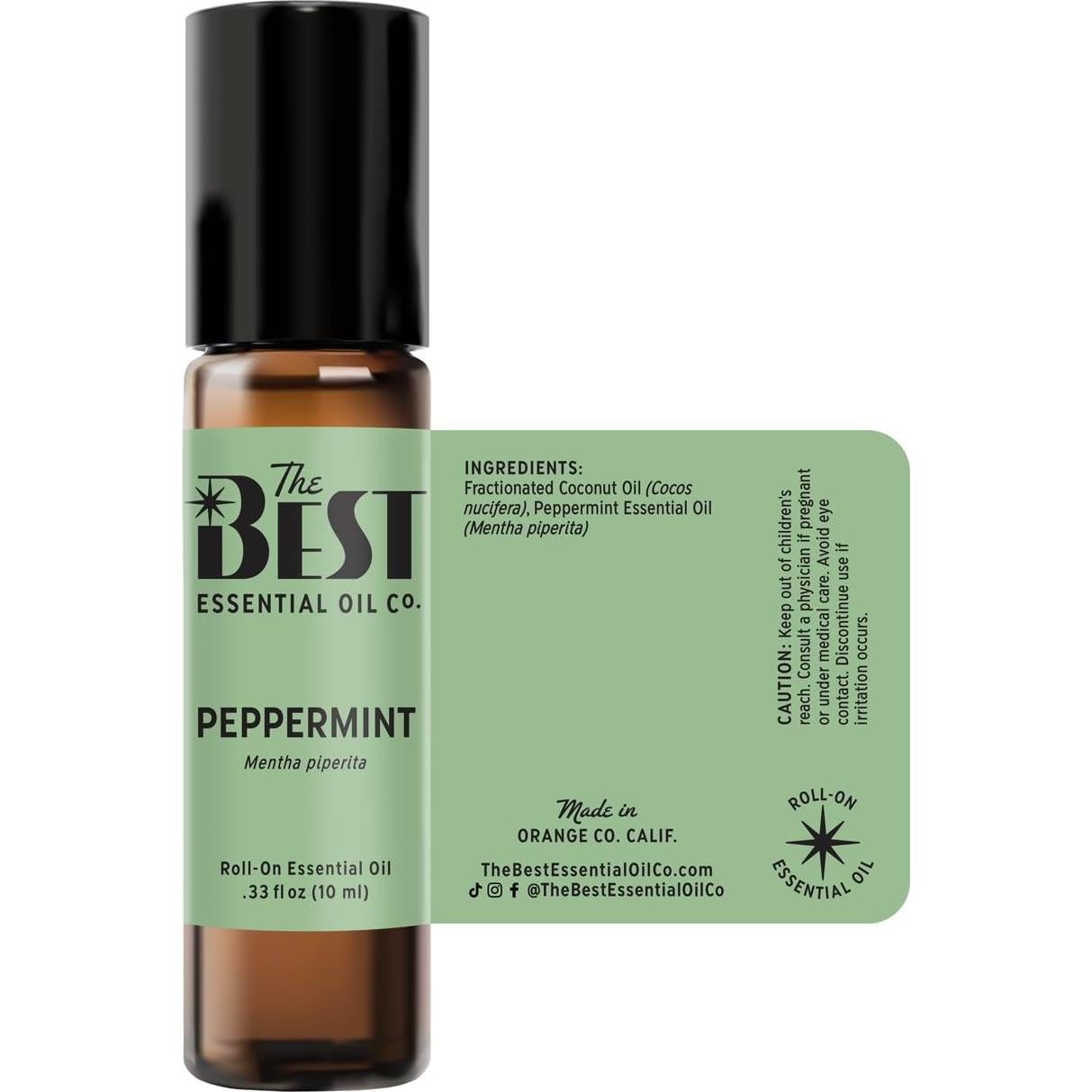 Aceite Esencial de Menta Roll-On The Best Essential Oil 10 ml