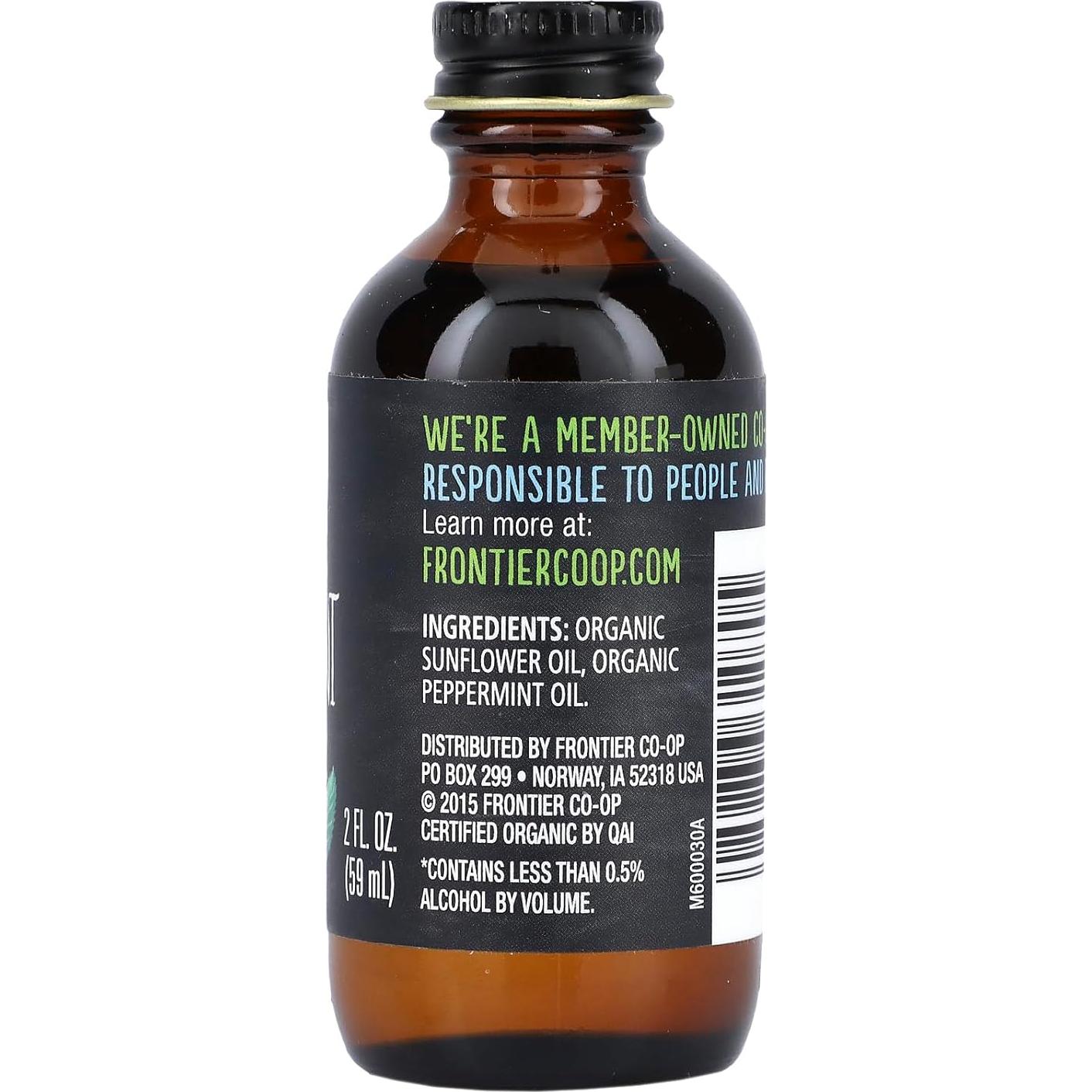 Sabor a Menta Orgánico Frontier 59ml - Sin Alcohol