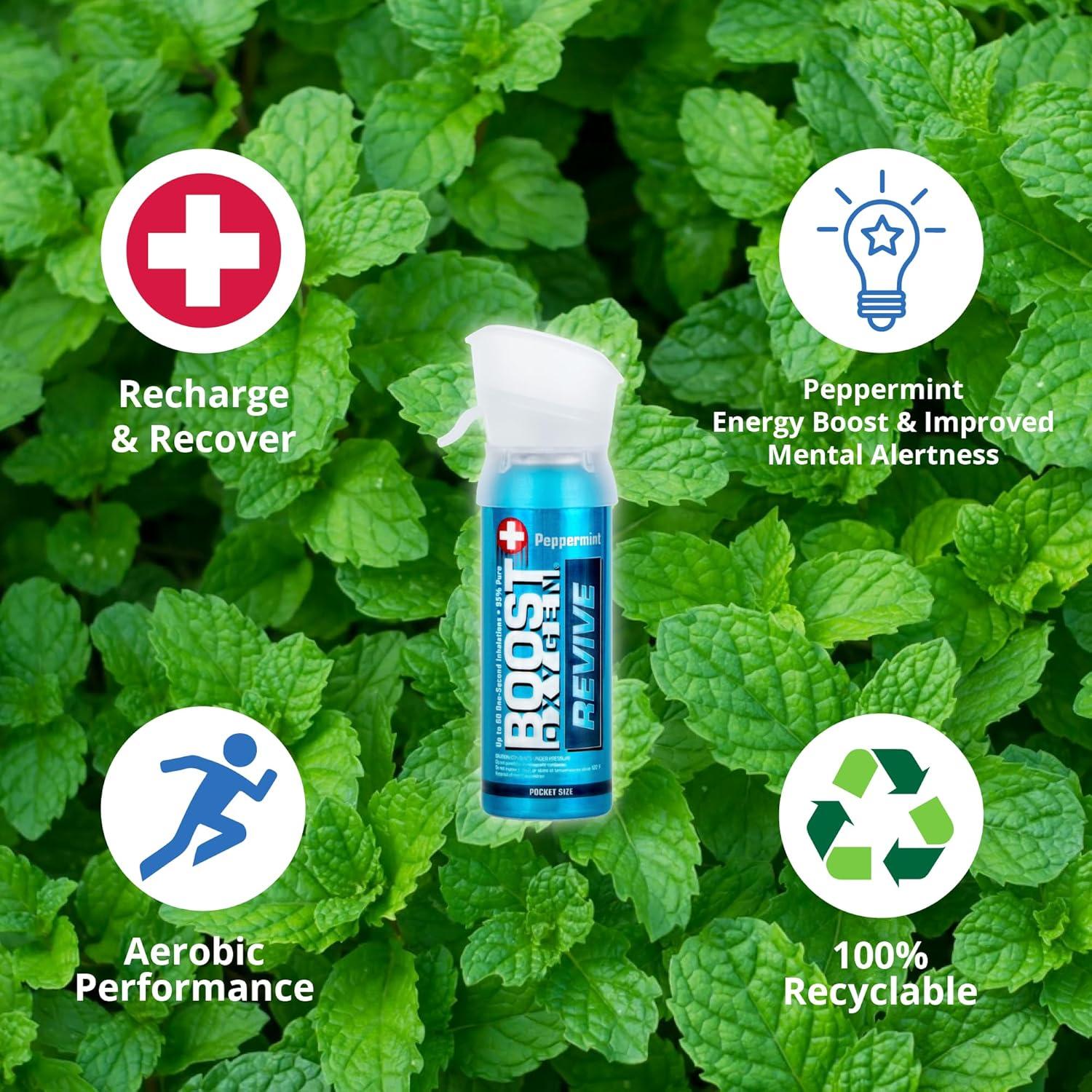 Oxígeno Boost Pocket 3 Litros Menta - Natural y Puro