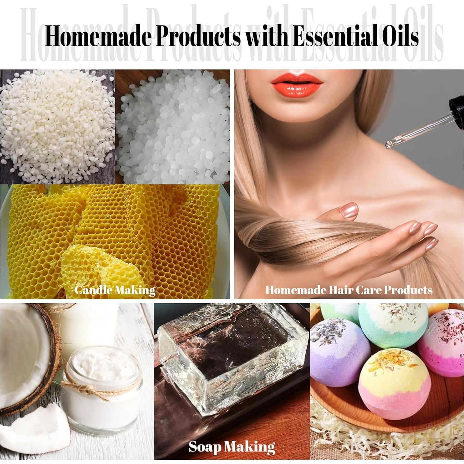 Juego de Aceites Esenciales Puros BISIRBAT 60ml x2 - Lavanda y Menta