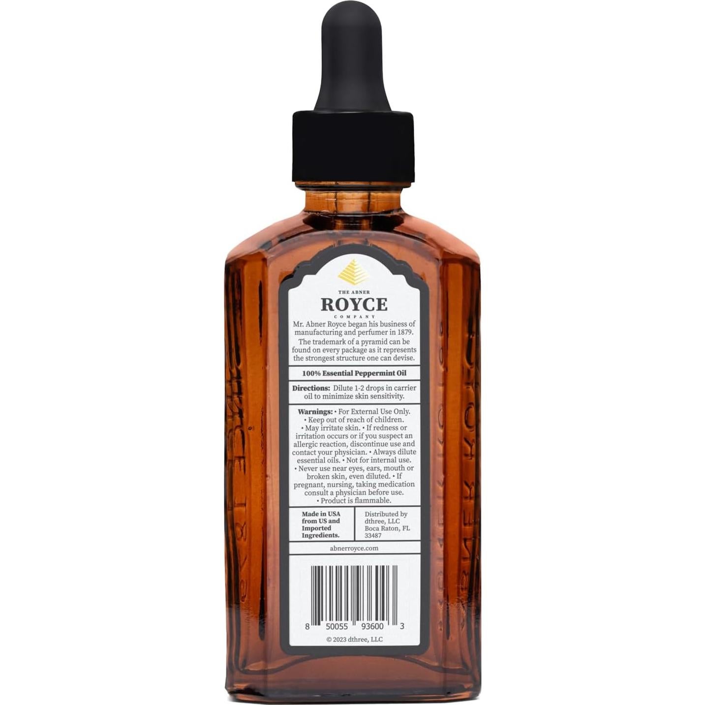 Aceite Esencial Menta Abner Royce 60ml 100% Puro Sin Diluir