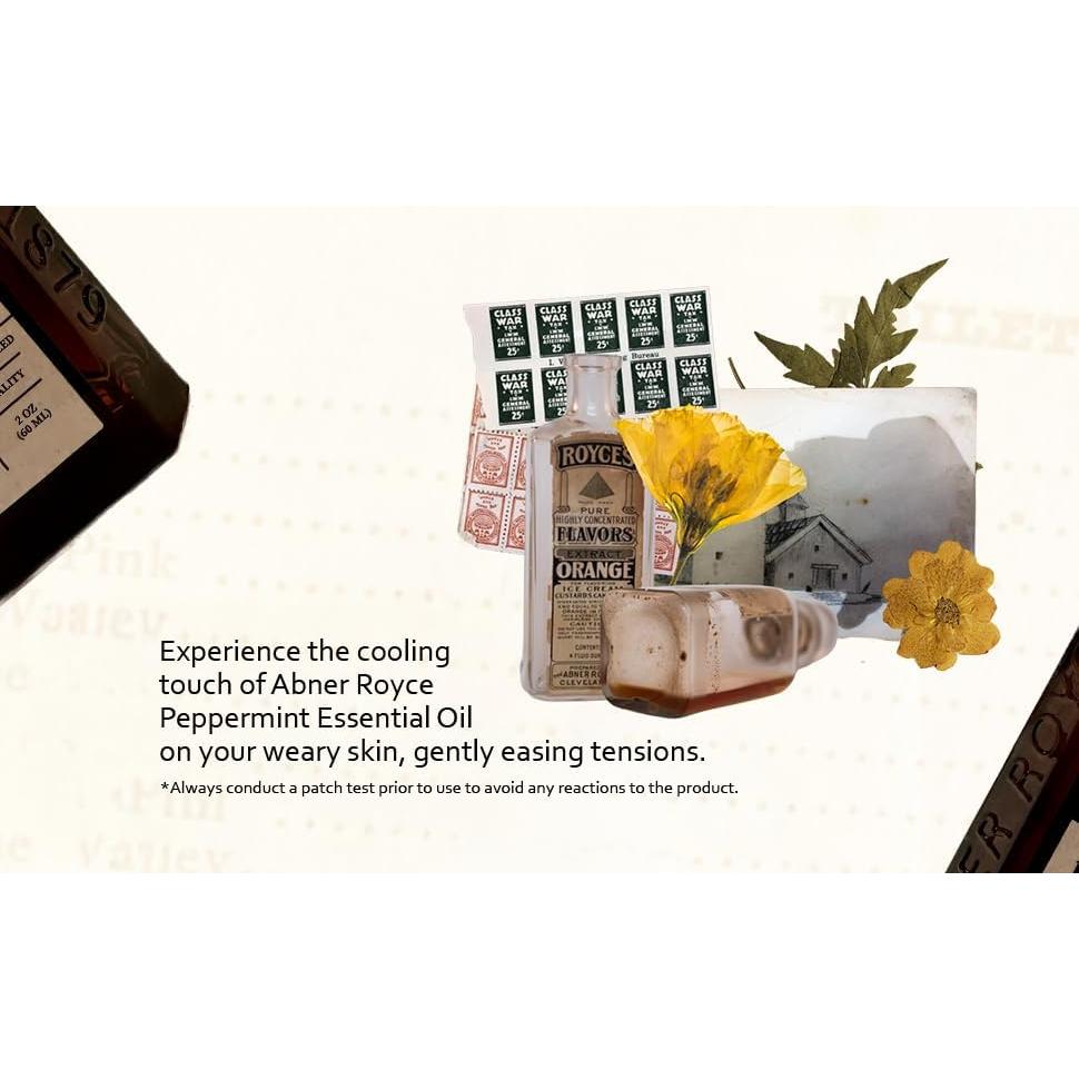 Aceite Esencial Menta Abner Royce 60ml 100% Puro Sin Diluir