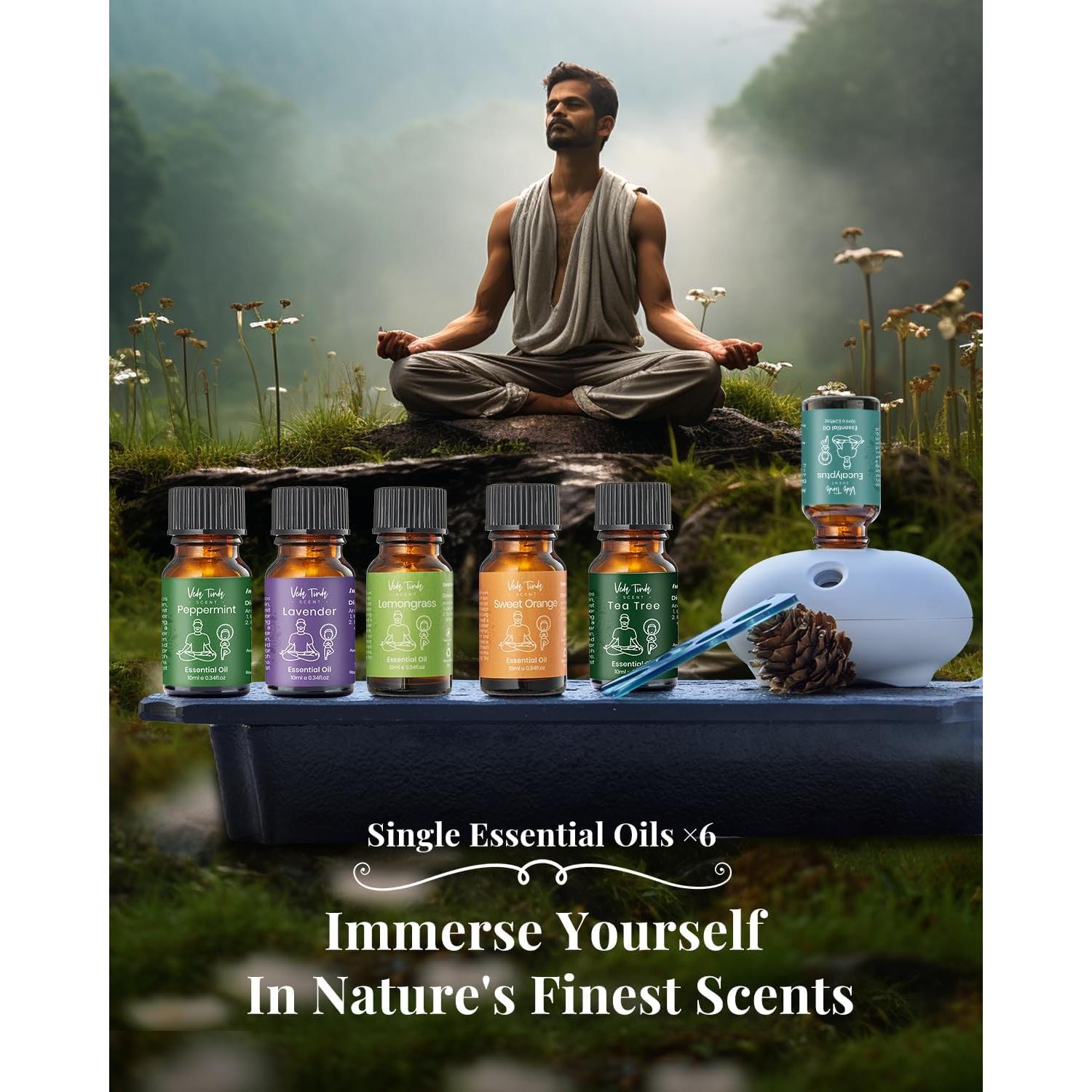 Difusor sin agua VEDA TINDA SCENT + 6 aceites esenciales