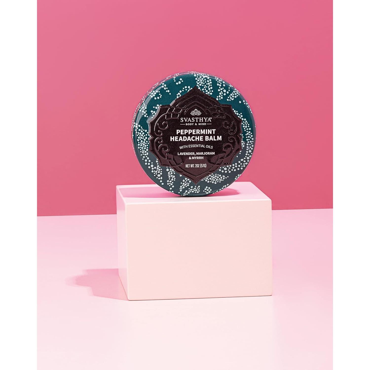 Bálsamo Natural para Dolores de Cabeza Svasthya 56.7 g - Alivio Instantáneo