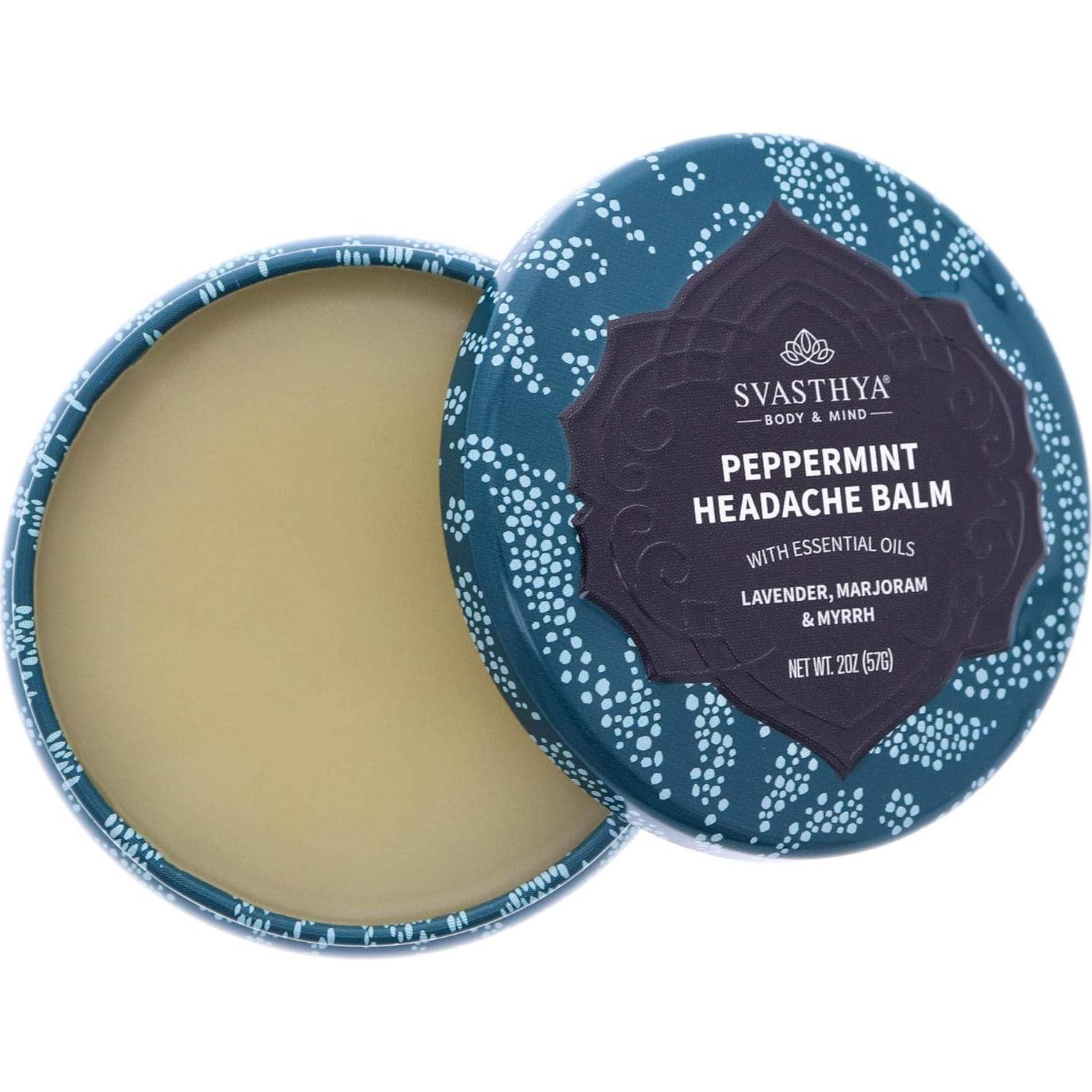 Bálsamo Natural para Dolores de Cabeza Svasthya 56.7 g - Alivio Instantáneo