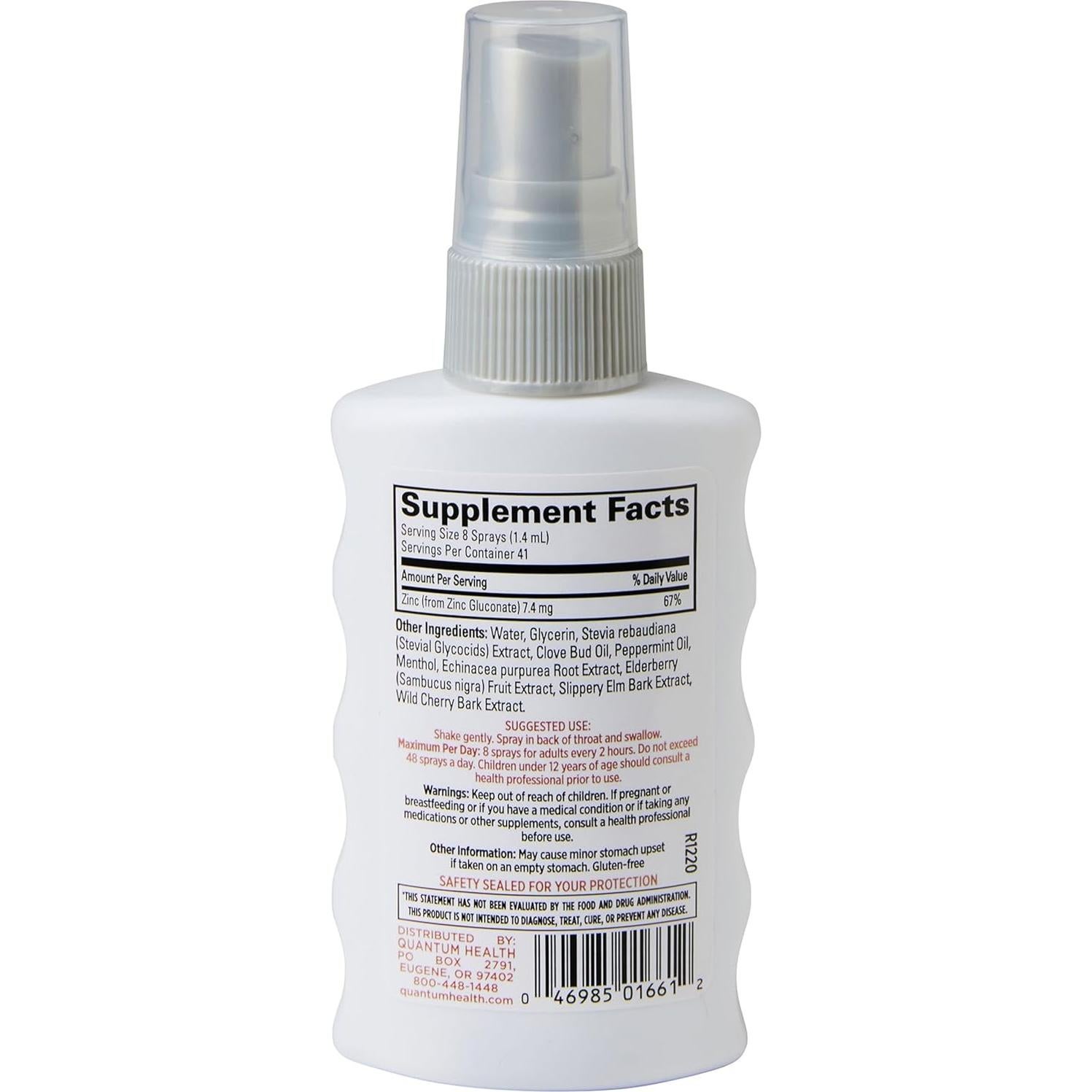 Spray Oral TheraZinc Quantum 59 ml - Gluconato de Zinc Inmunológico