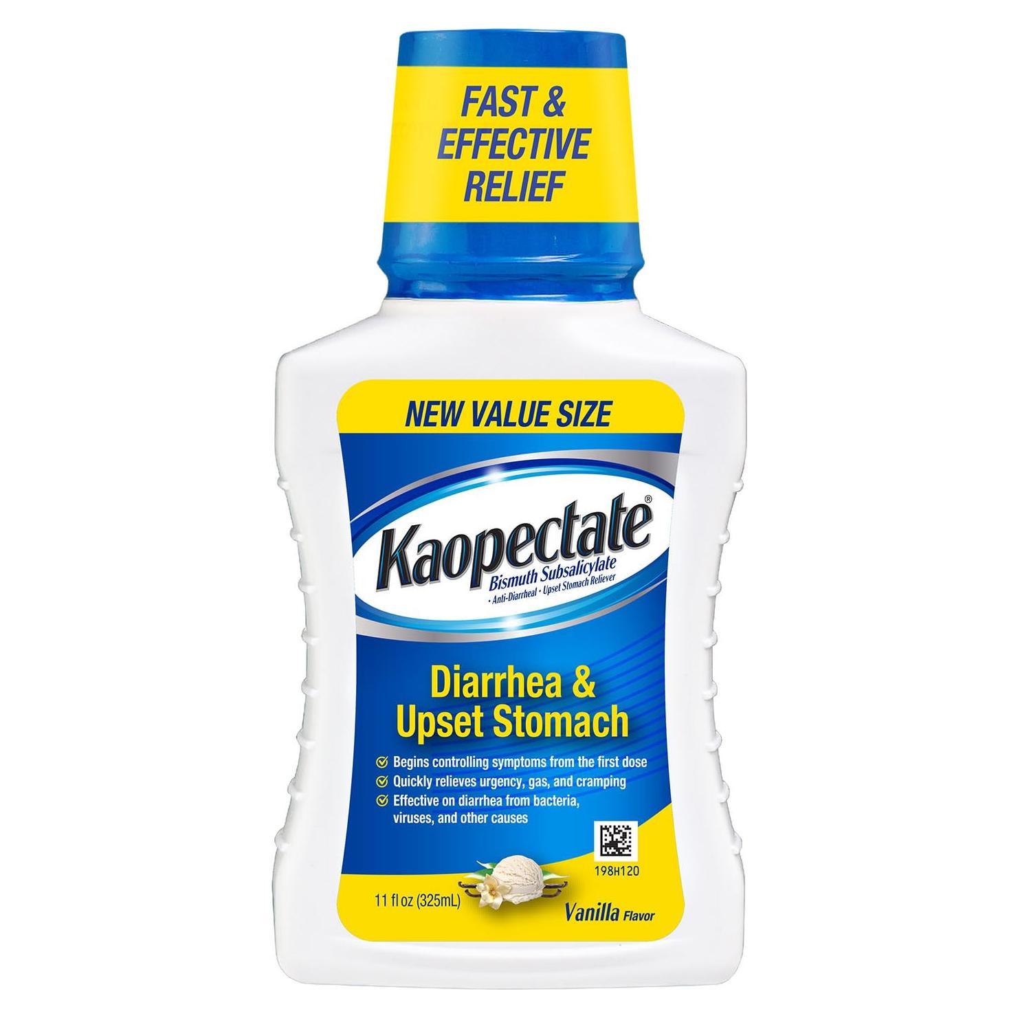 Kaopectate Vainilla 325ml - Medicamento Antidiarreico para Adultos