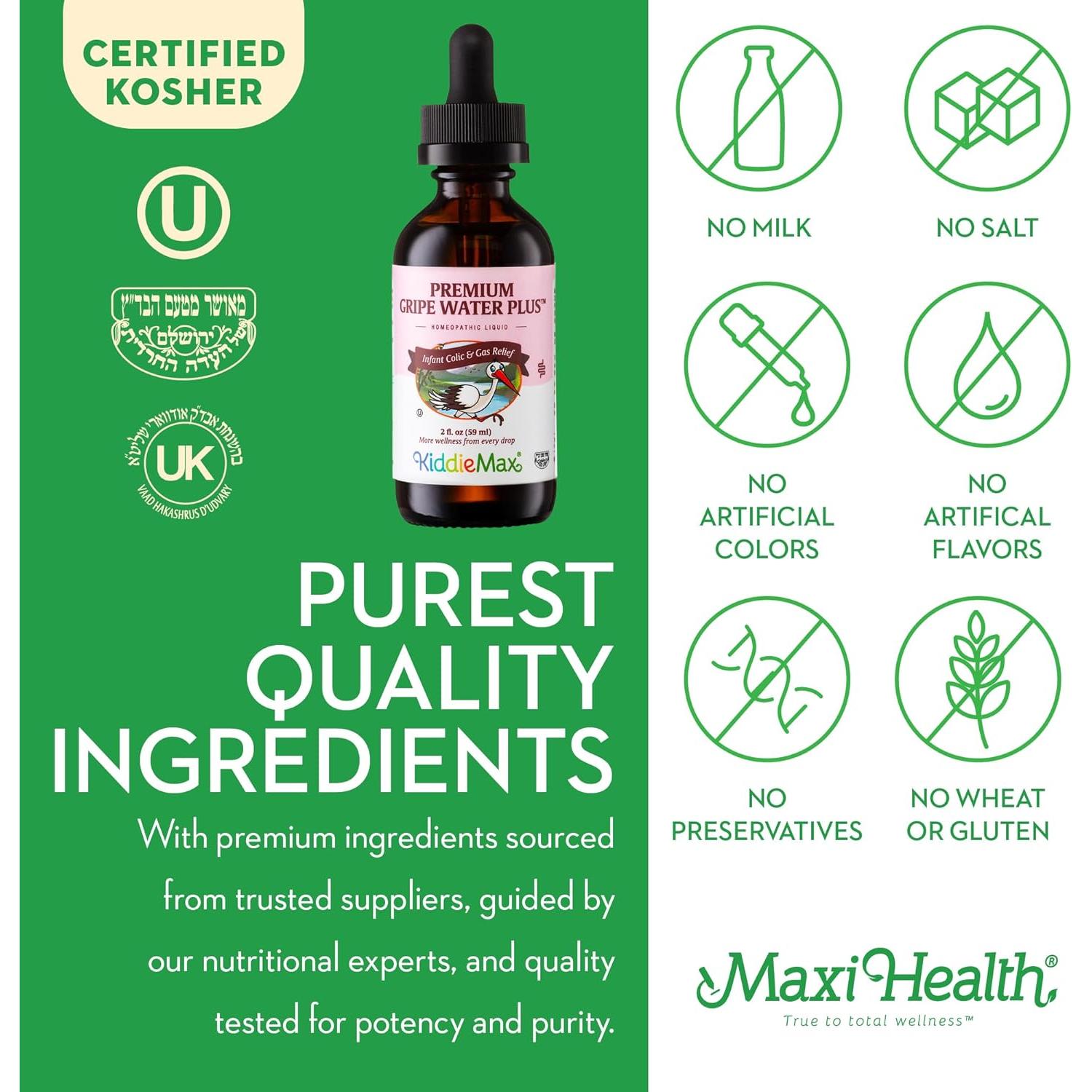 Agua Homeopática para Gripe Bebés Maxi Health 59 mL 2PK