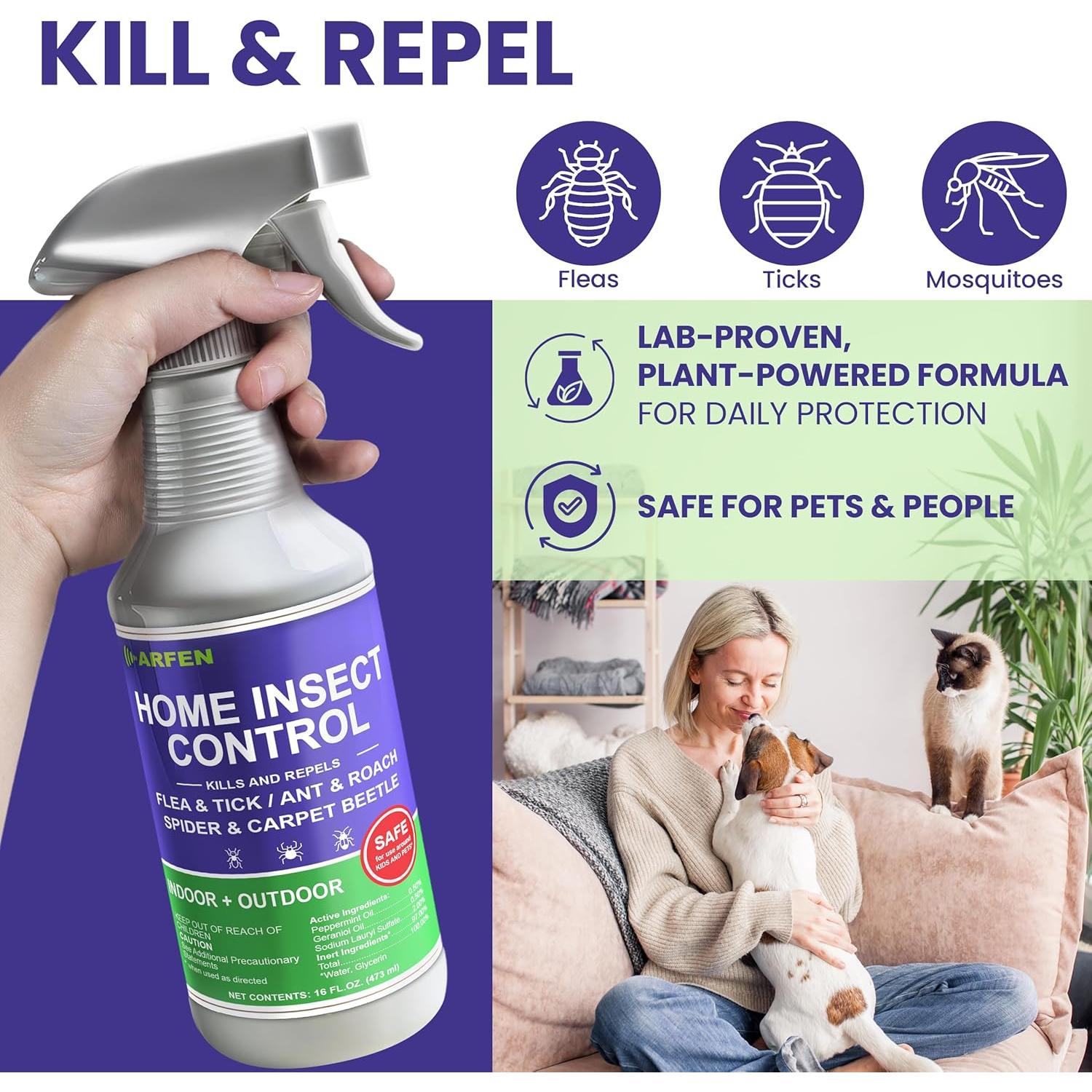 Spray Insecticida Natural ARFEN HOME 500ml - Mata Plagas